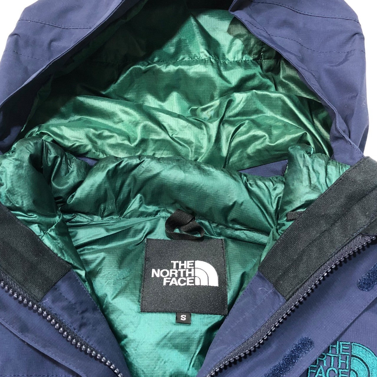 THE NORTH FACE(ノースフェイス) Zeus Triclimate Jacket ゼウストリクライメートジャケット 3way ダウン ライナー マウンテンパーカー ジャケット NP61833 S ネイビー×グリーン