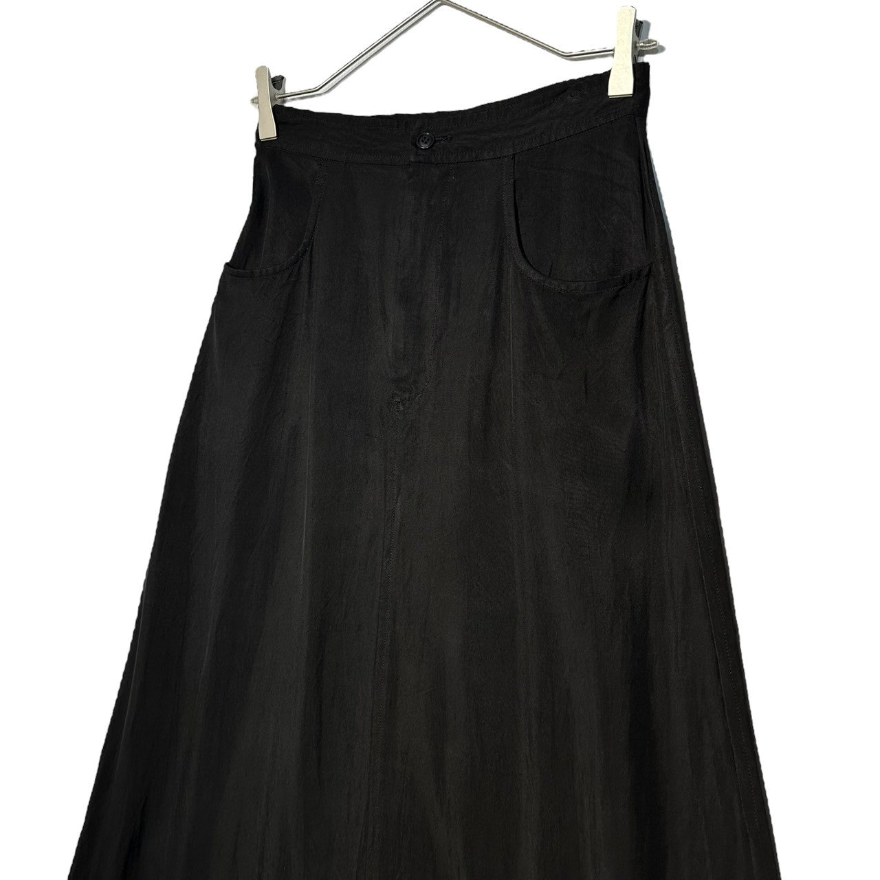robe de chambre COMME des GARCONS(ローブドシャンブルコムデギャルソン) 80's Acetate Long Tight Skirt 80年代 アセテート ロング タイト スカート RS-080080 FREE ブラック AD表記無し 川久保玲 本人期
