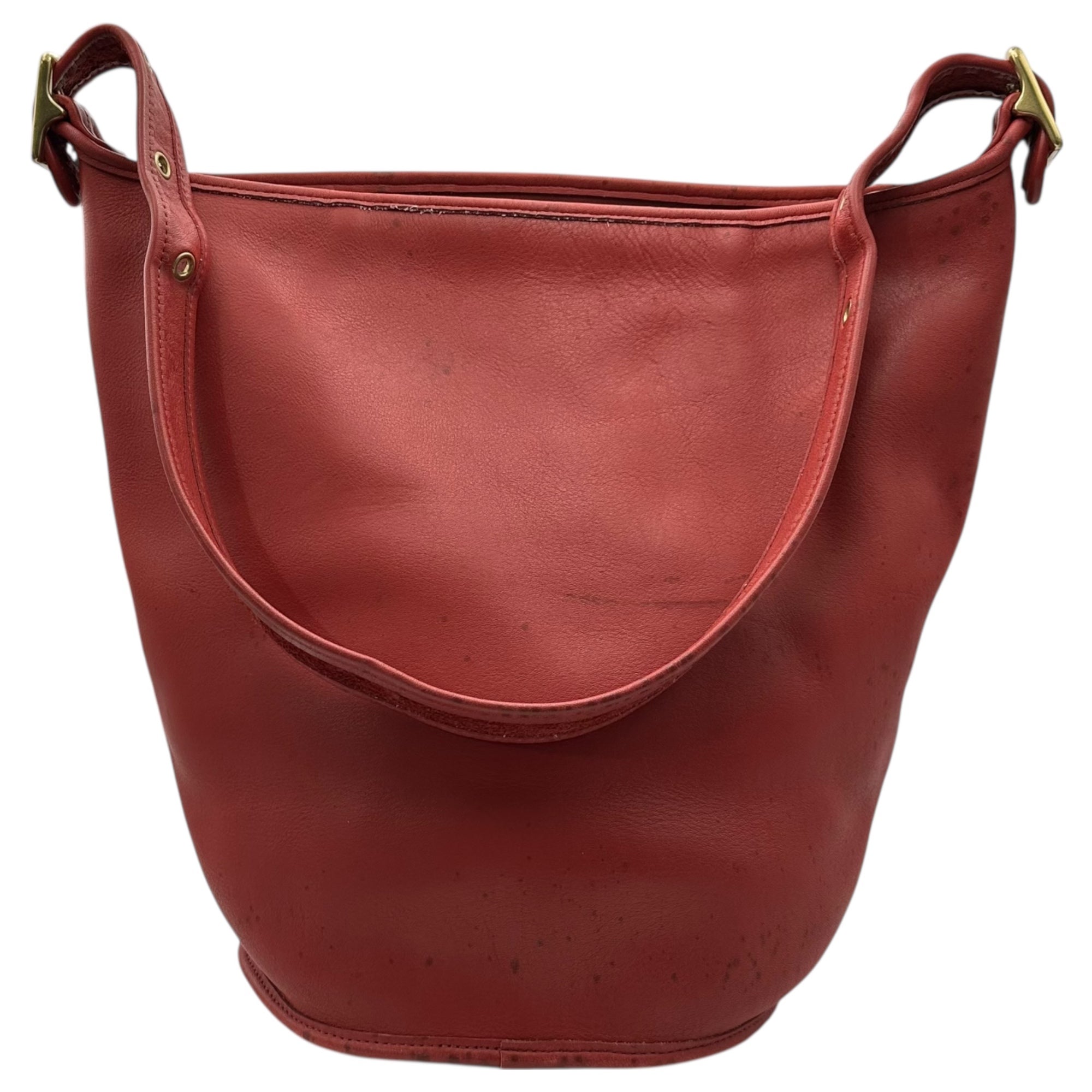 COACH(コーチ) OLD Leather Shoulder Bucket Bag オールド レザー ショルダー バケツ バッグ 9085 レッド