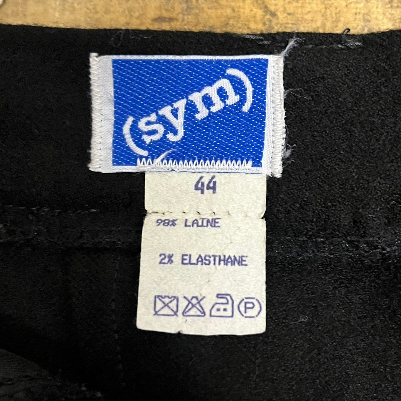Euro Vintage(ヨーロッパヴィンテージ) the moon_70's wool tapered pants/ウールテーパードパンツ 44(Lサイズ程度) ブラック