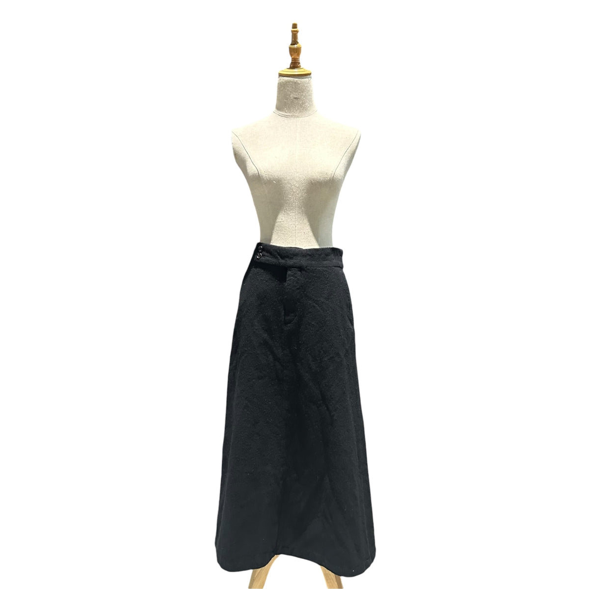 COMME des GARCONS(コムデギャルソン) 2000AW Wool Felted Long Skirt ウール縮絨 ロング スカート GS-04066S S ブラック AD2000