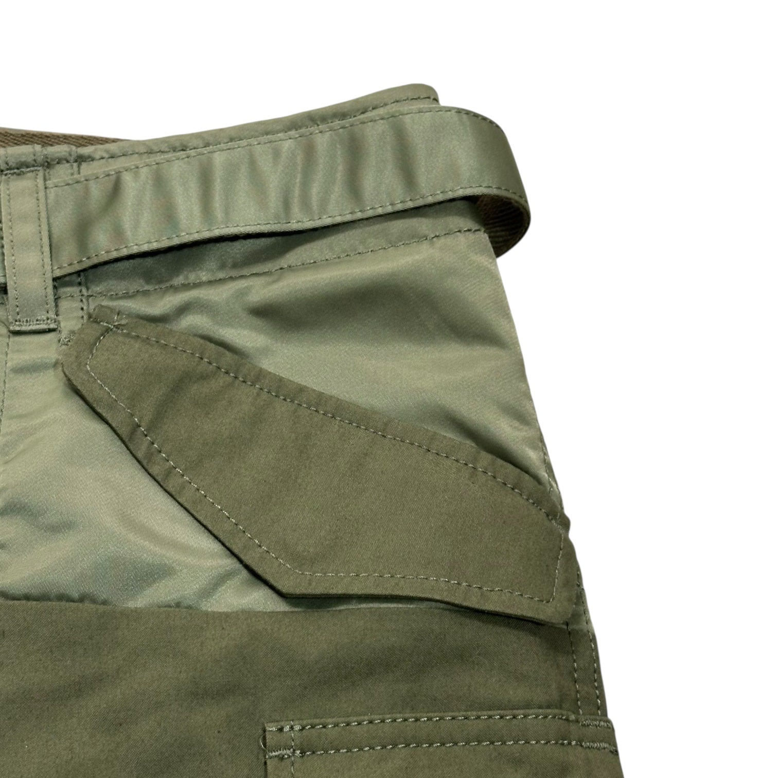 sacai(サカイ) 21SS Cotton Nylon Oxford Short コットン ナイロン オックスフォード ショーツ ハーフパンツ 21-02506M 1(S程度) カーキ