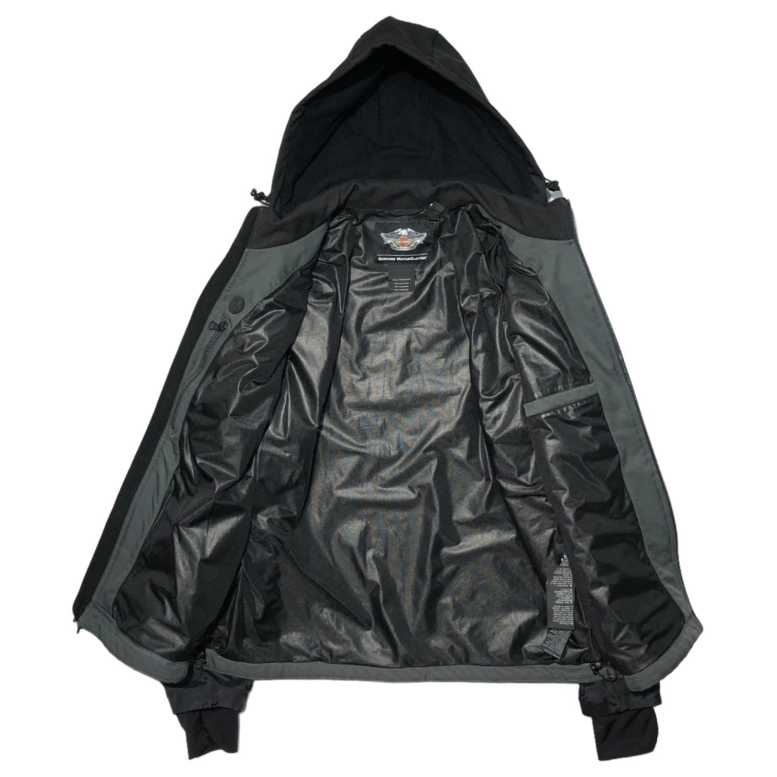 HARLEY DAVIDSON(ハーレーダヴィッドソン) Ridgeway Waterproof Riding Jacket リッジウェイ ウォータープルーフ ライディング ジャケット モーターサイクル 2輪 98110-16VM L グレー×ブラック ライダース バイカー レーシング