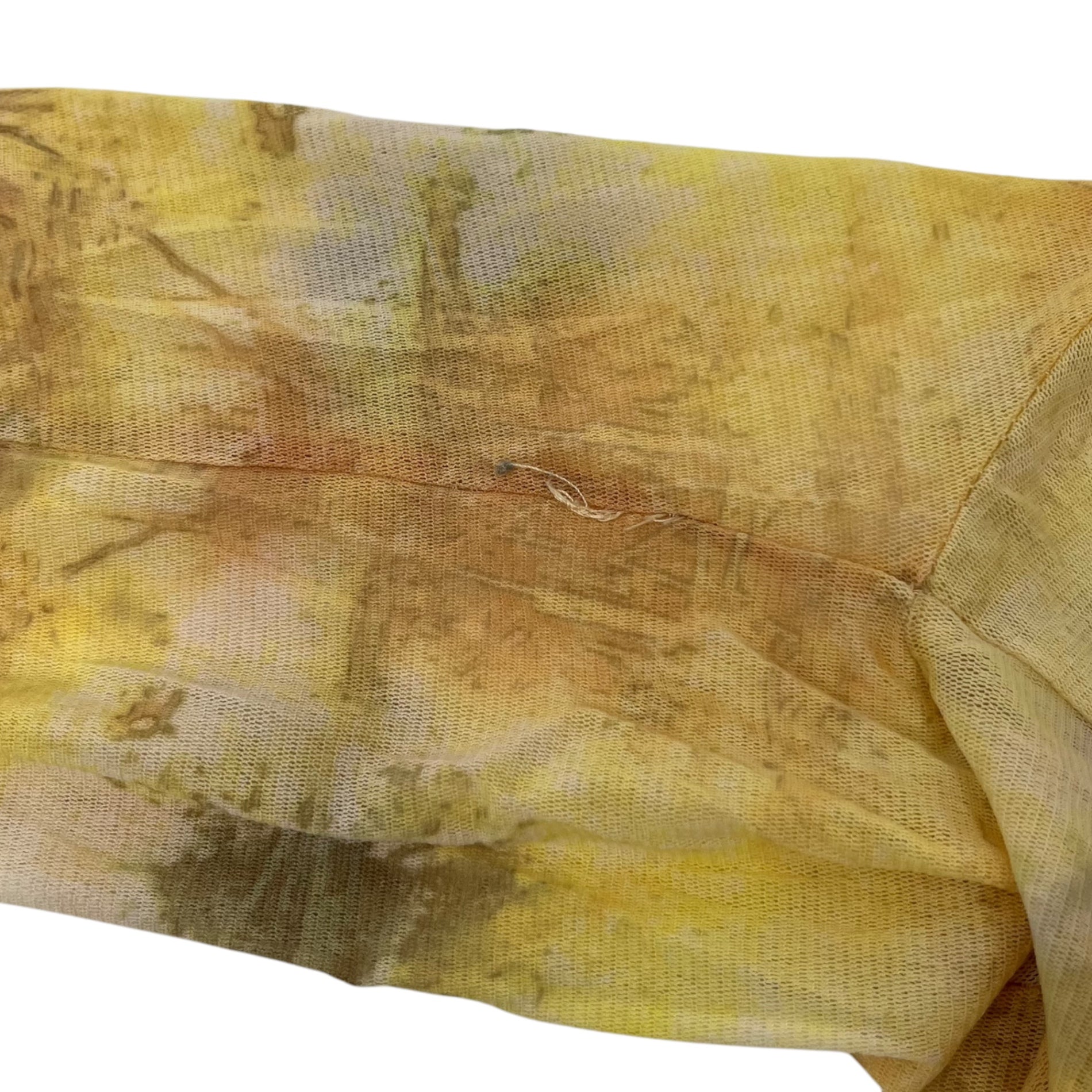 HARLEY DAVIDSON(ハーレーダビッドソン) Power net type allover pattern see-through cut and sew パワーネットタイプ 総柄 シースルー カットソー 96202-09VW S イエロー