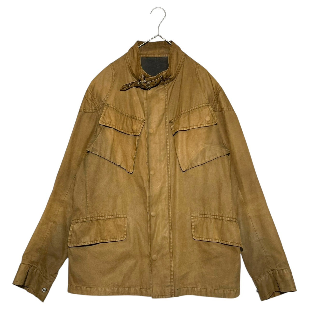 【SALE対象外】Maison Martin Margiela(メゾン マルタンマルジェラ) 01AW ⑩ M-65 oiled military jacket オイルド ミリタリー ジャケット 50(L程度) ブラウン ビニールタグ 本人期 初期 KOKONOE