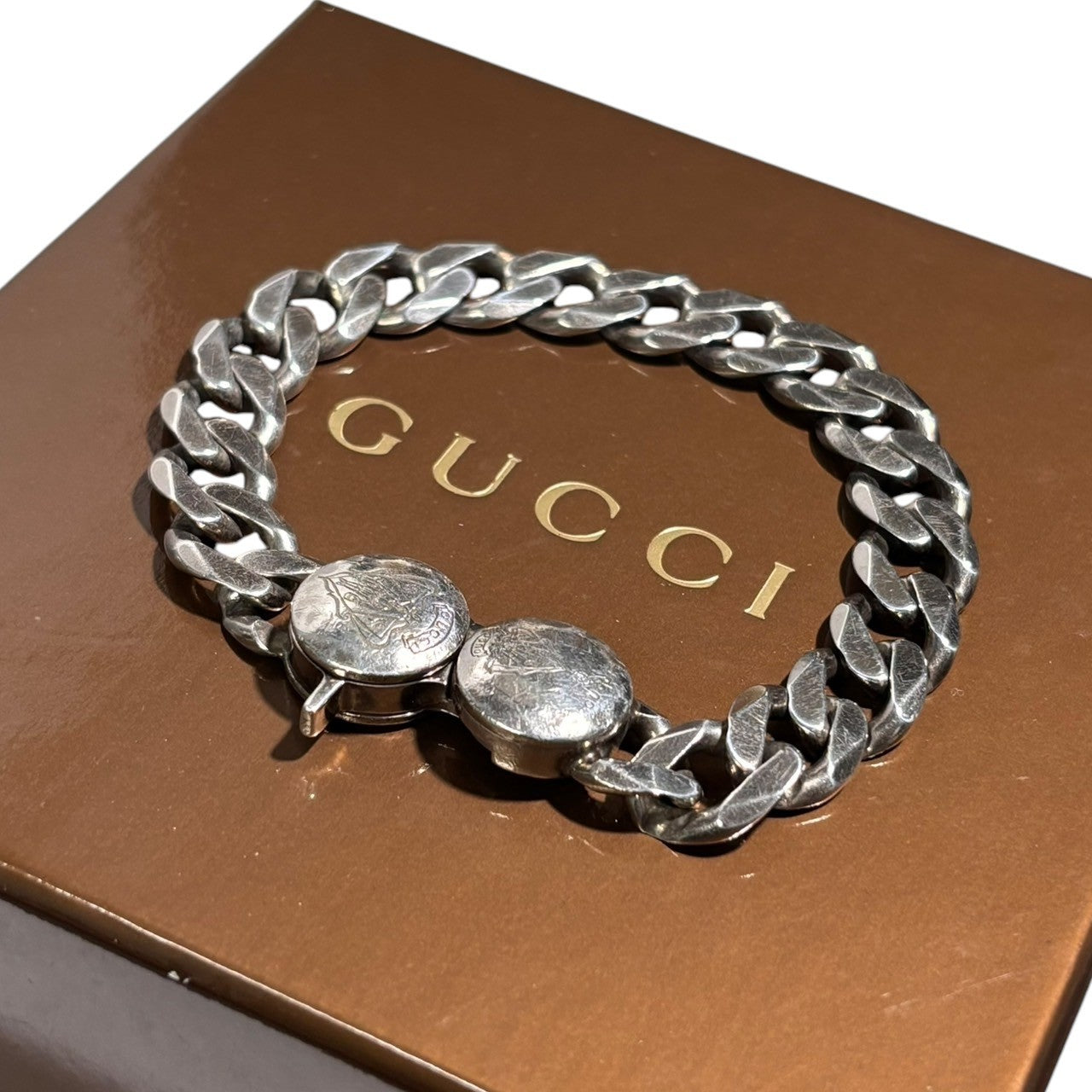 GUCCI(グッチ) 925 silver kihira chain bracelet ヴィンテージ 喜平 チェーン ブレスレット シルバー