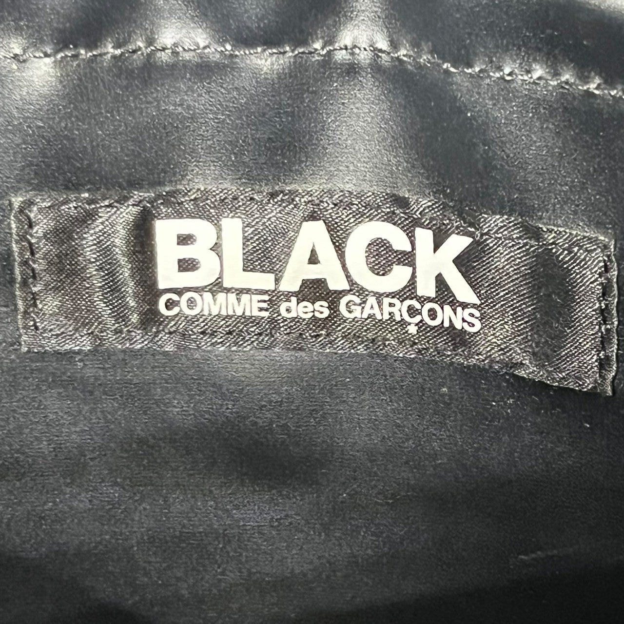 BLACK COMME des GARCONS(ブラックコムデギャルソン) Panel tote bag パネル トート バッグ 1A-K 202 ブラック キルティング PVC