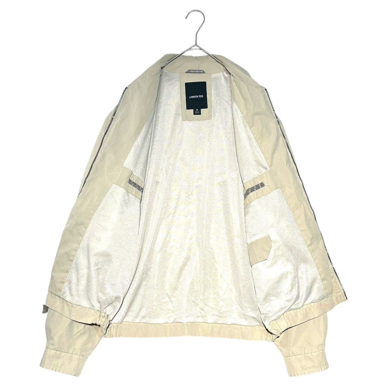 LONDON FOG(ロンドンフォグ) OLD Zip-up swing top blouson オールド ジップアップ スイングトップ ブルゾン M ベージュ