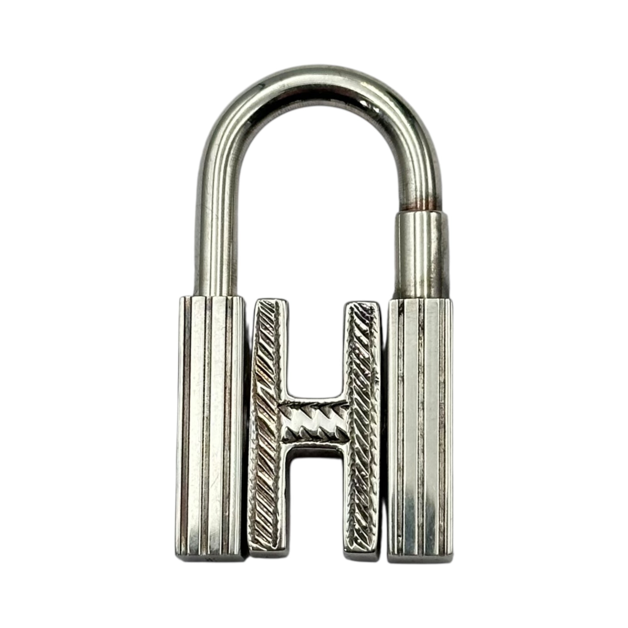 HERMES(エルメス) H motif Padlock Cadena Charm Hモチーフ 南京錠 カデナ チャーム シルバー 箱付 ペンダントトップにも