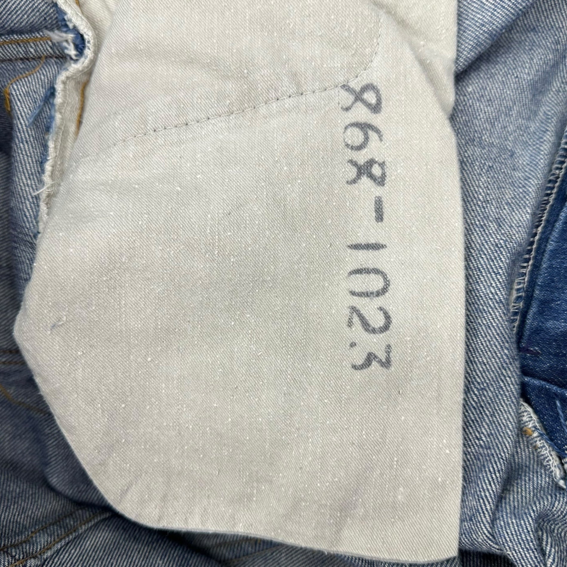 RANCHCRAFT(ランチクラフト) 60's~70's vintage straight denim pants ヴィンテージ ストレート デニム パンツ VDR-2897 868-1023 W38程度(実寸96cm) インディゴ JC Penney TALON ジップ 60年代~70年代