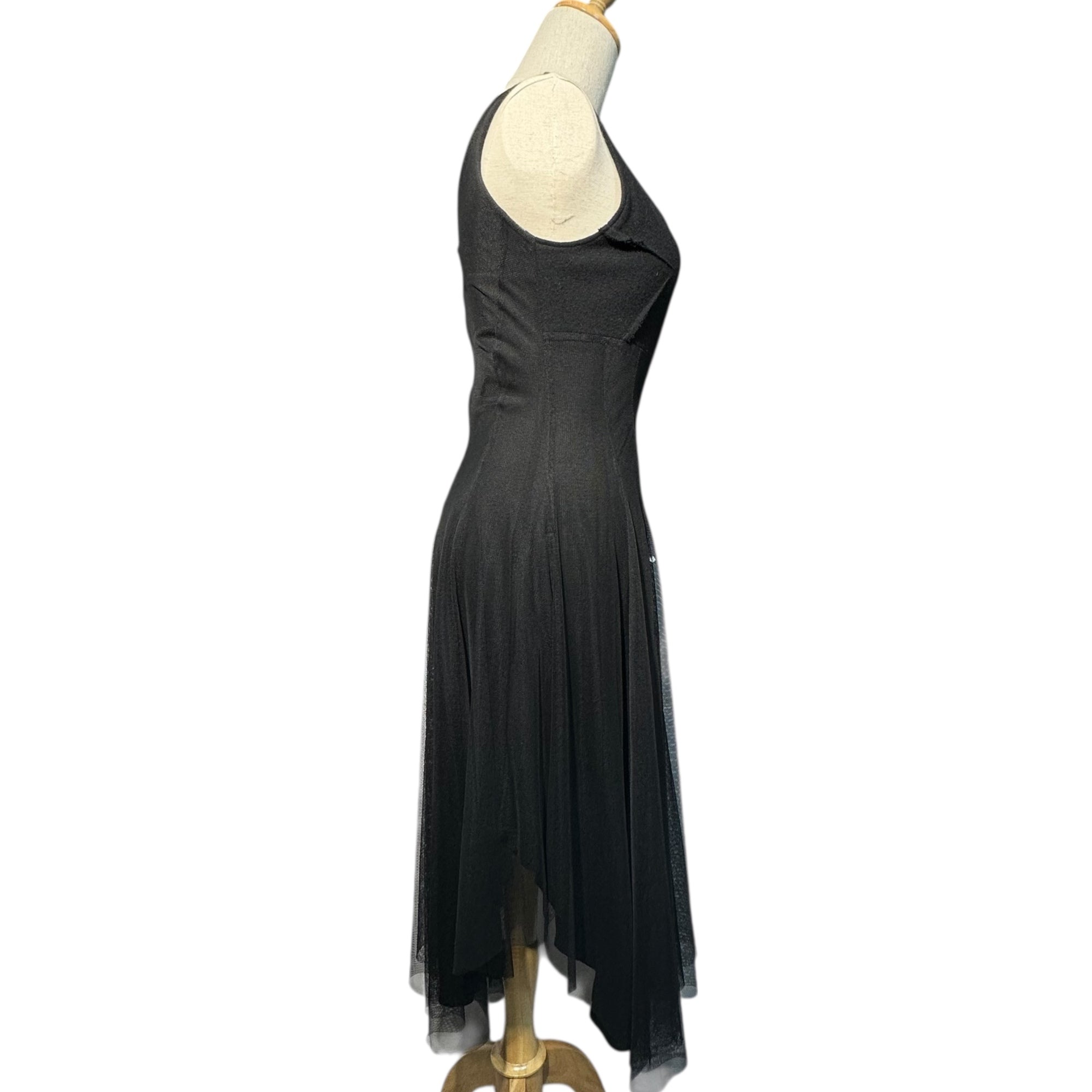 MICHIKO by Y's(ミチコ バイ ワイズ) Sleeveless Tulle Dress ノースリーブ チュール ドレス ワンピース YF-D32-807 1(S程度) ブラック