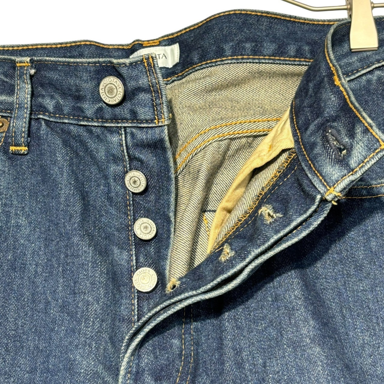 CIOTA(シオタ) 本藍 スビンコットン 13.5oz ストレート デニム パンツ NPTM-1STB-NIDBL-D 30 インディゴ D BLUE-D
