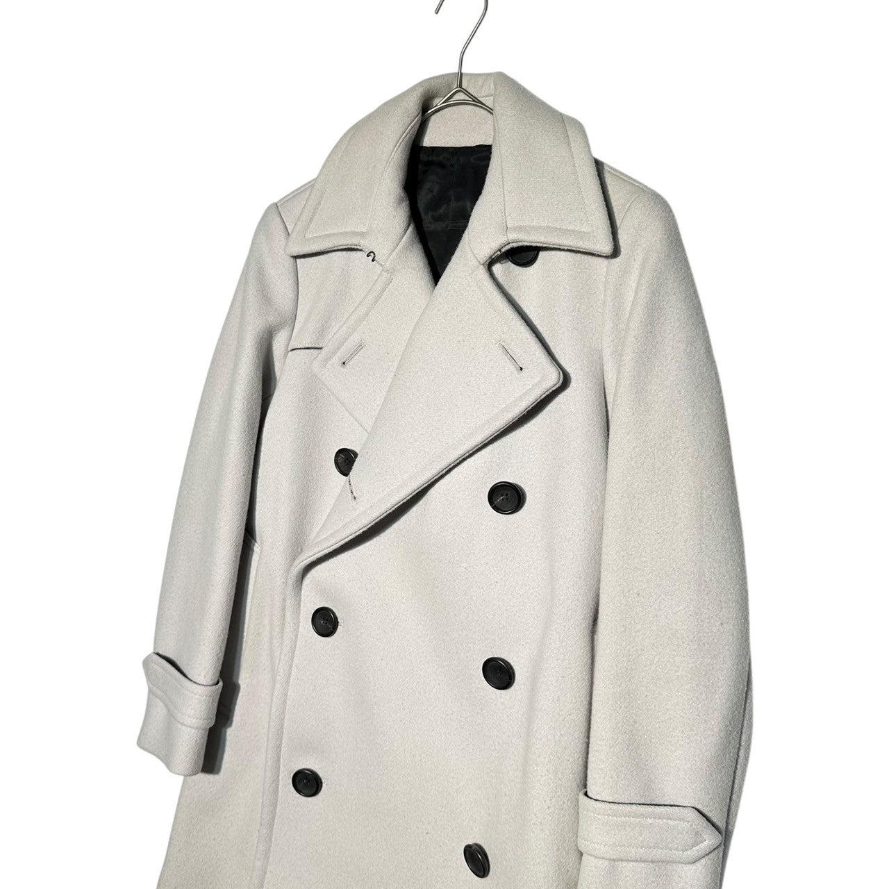 THE RERACS(ザリラクス) Melton peacoat メルトン Pコート S ライトグレー