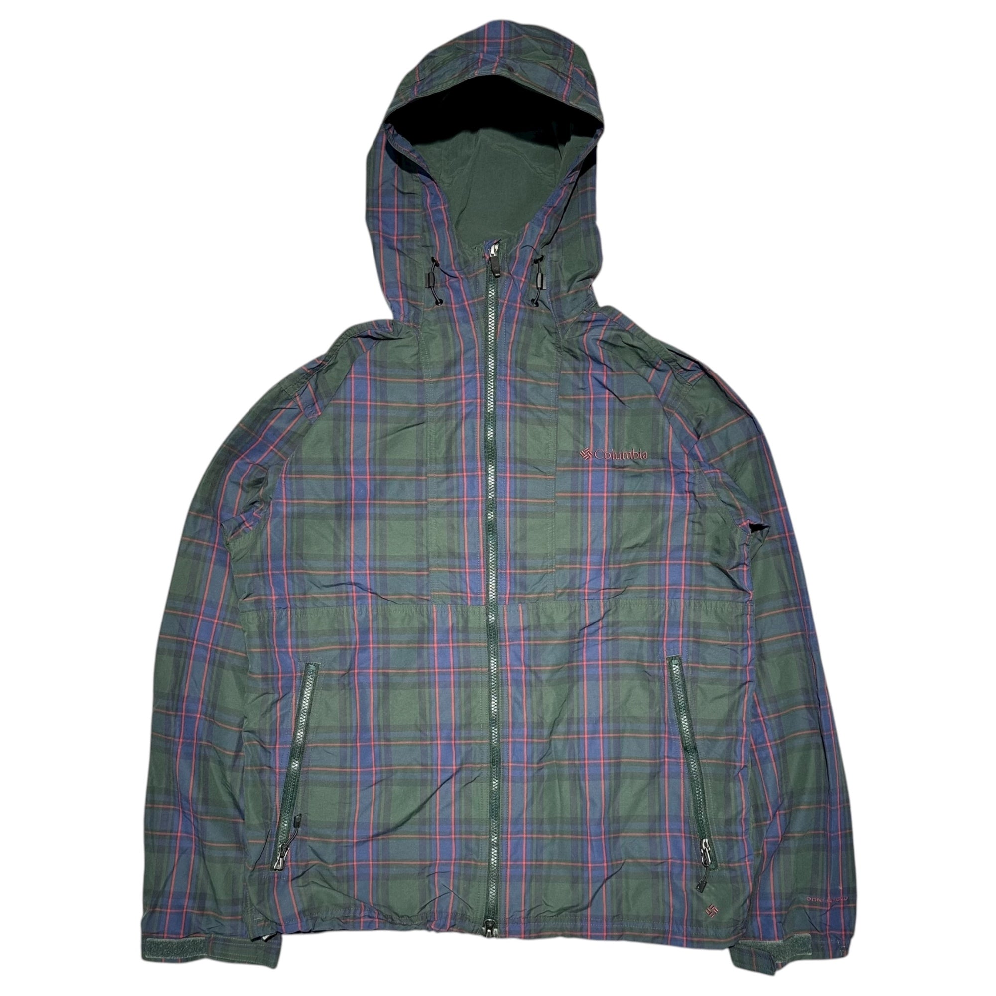 Columbia(コロンビア) 13F Hazen Jacket ヘイゼン ジャケット PM3985 L グリーン×ネイビー チェック マウンテンパーカー