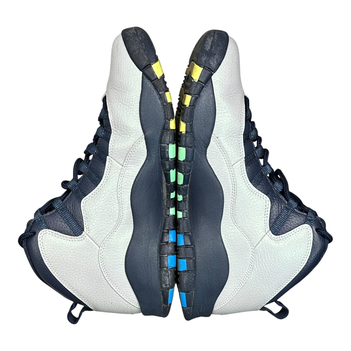 NIKE(ナイキ) AIR JORDAN 10 RETRO エアジョーダン 10 310805-019 27.5cm グレー×ネイビー ハイカット スニーカー