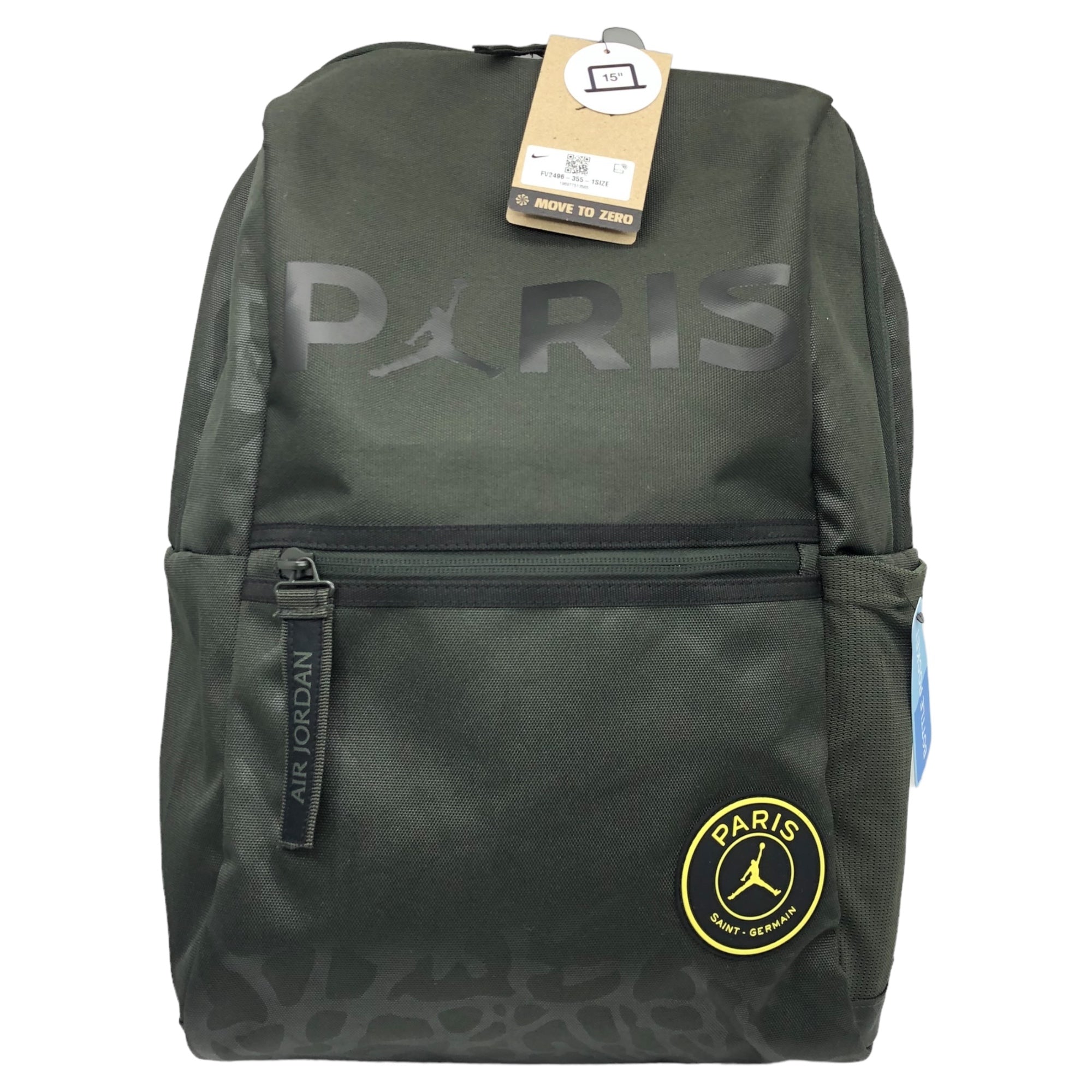 NIKE(ナイキ) ジョーダン PSG エッセンシャル バックパック FV2496-355 セコイア ブラック系 リュック 鞄 パリサンジェルマン