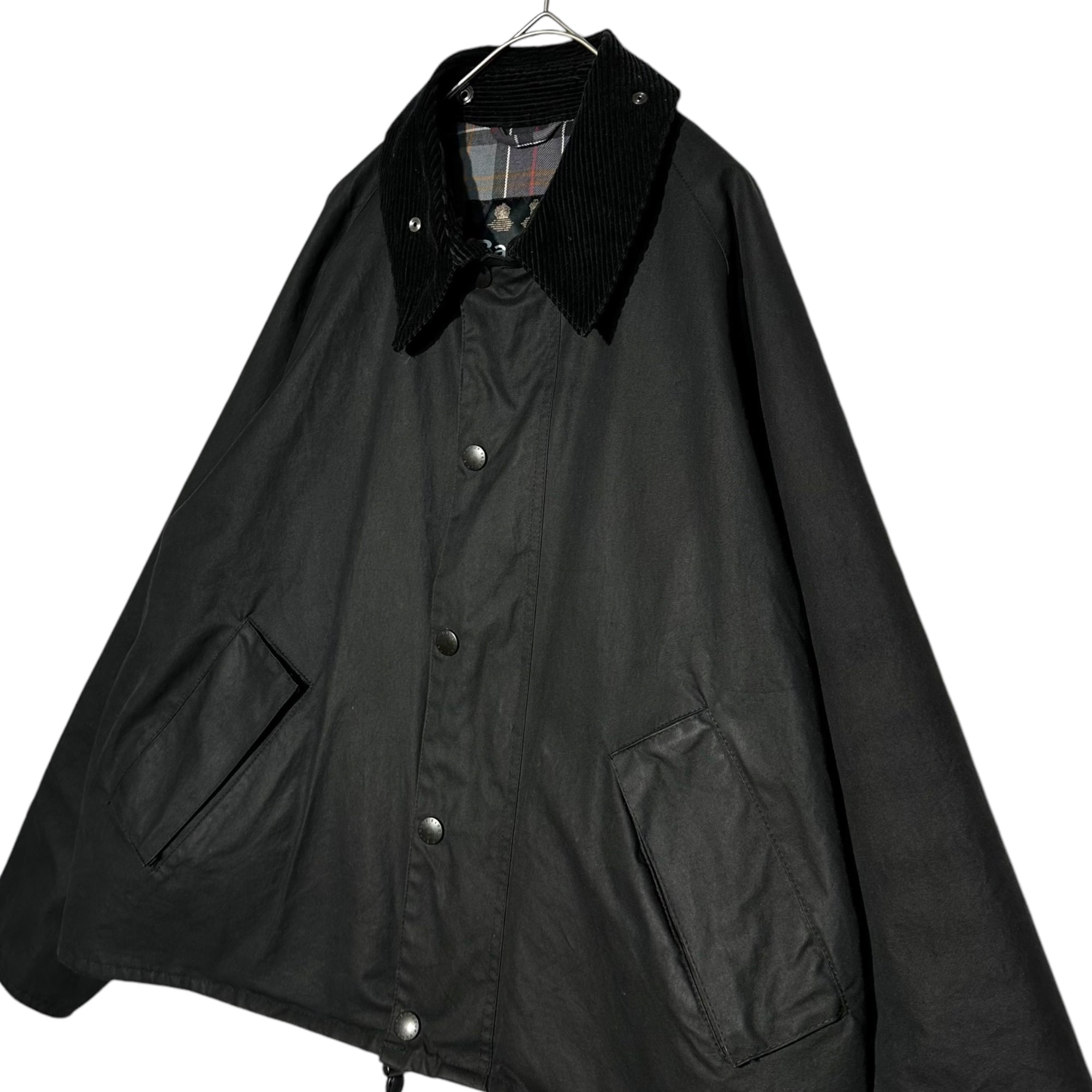 Barbour(バブアー) TRANSPORT WAX トランスポート ワックス ジャケット 232MWX1678 36(S程度) ブラック オイルド ショート丈