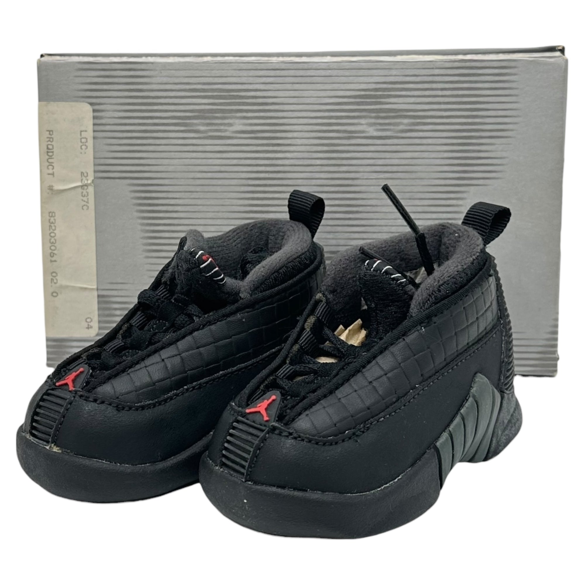 NIKE(ナイキ) 1999 LITTLE AIR JORDAN XV リトル エア ジョーダン 15 892003-061 US 2C(8cm) ブラック キッズ ベイビー ヴィンテージ スニーカー 90's