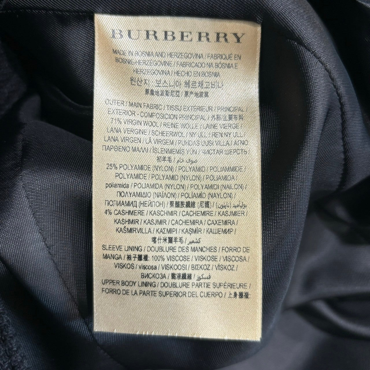 BURBERRY(バーバリー) Melton double-breasted belted coat メルトン ウール ダブル ブレスト ベルテッド コート BAFORDOO72TRA 34(S程度) ブラック カシミヤ