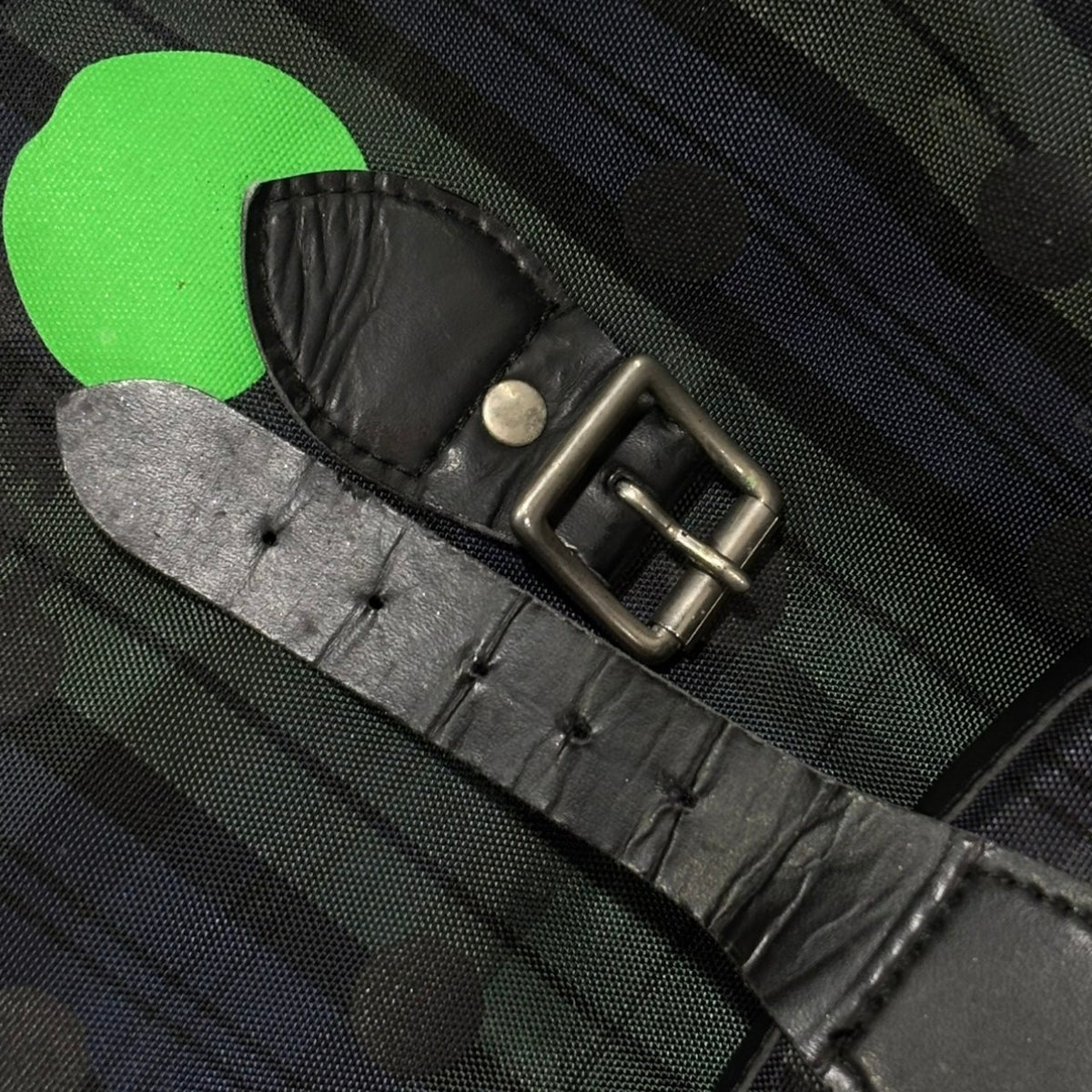 THE BEATLES COMME des GARCONS(ザビートルズコムデギャルソン) The Beatles Green Apple & Check Daypack ザ ビートルズ グリーンアップル & チェック デイパック グリーン×ネイビー