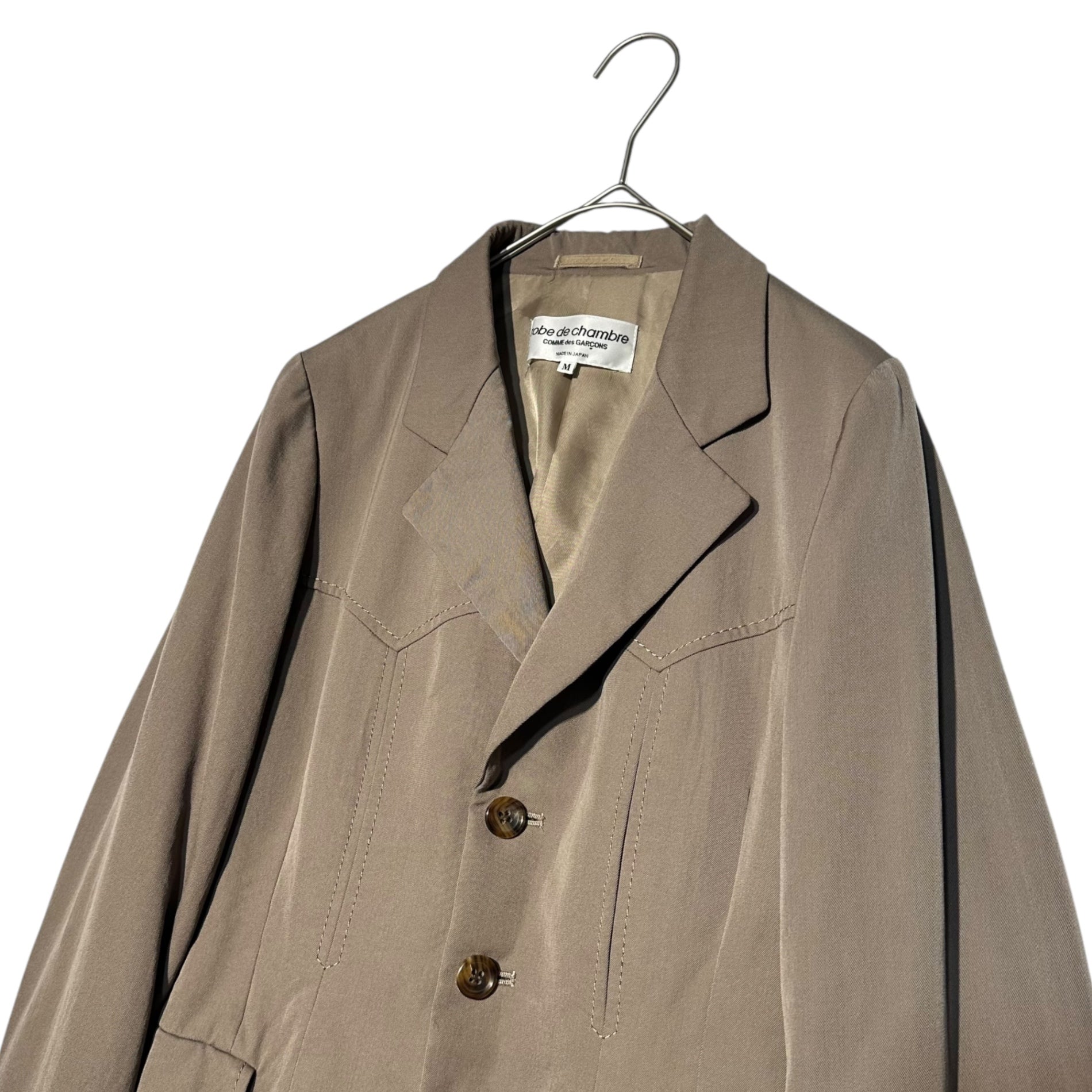 robe de chambre COMME des GARCONS(ローブドシャンブルコムデギャルソン) 99AW Western short tailored jacket ウエスタン ショート テーラード ジャケット アーカイヴ RJ-10006M M ベージュ コムデギャルソンコムデギャルソン前身ブランド