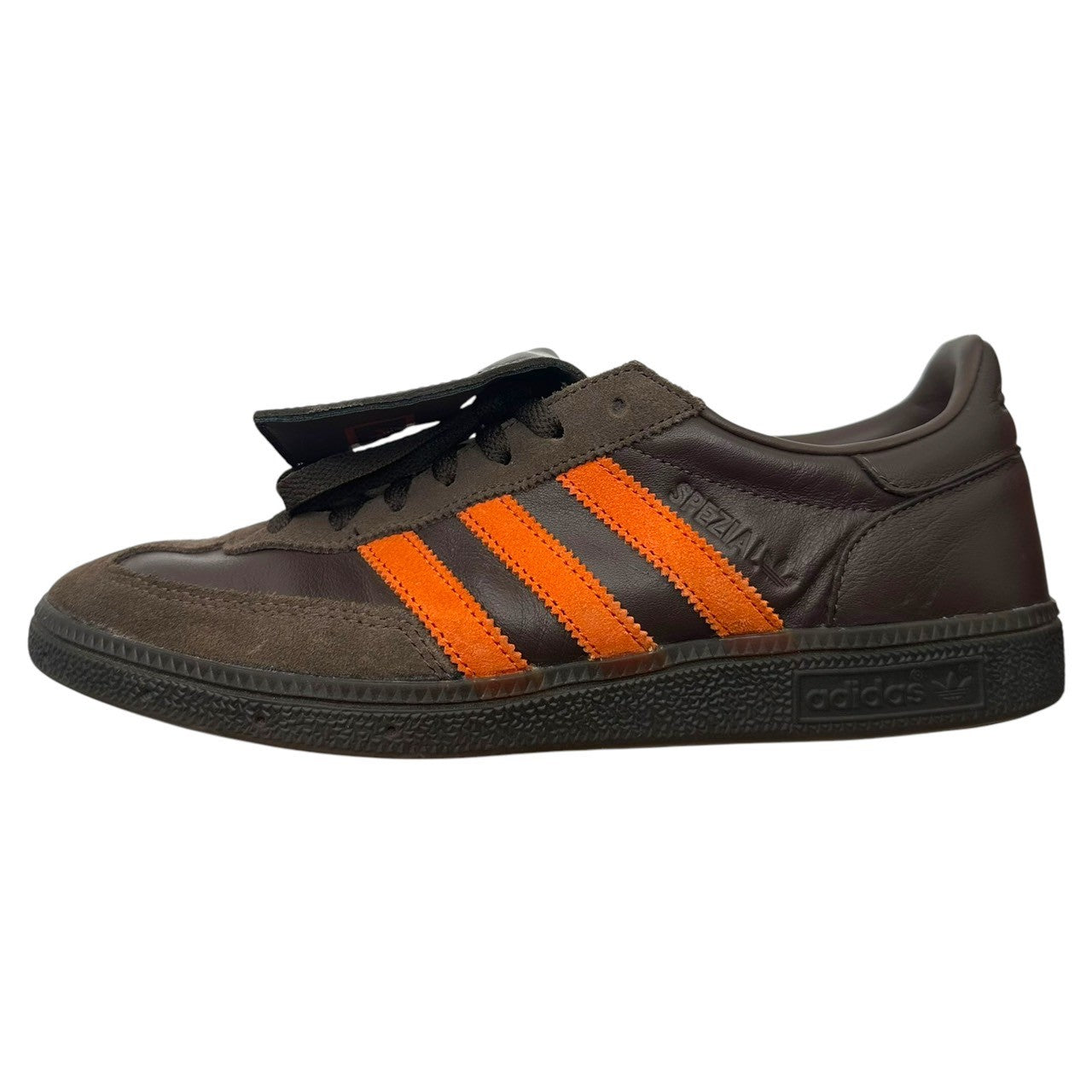 adidas×Shukyu×E-WAX(アディダス×シュウキュウ×イーワックス) Handball Spezial "Brown" ハンドボール スペツィアル "ブラウン" HP6694 27cm ブラウン×オレンジ ローカット スニーカー コラボ 箱付