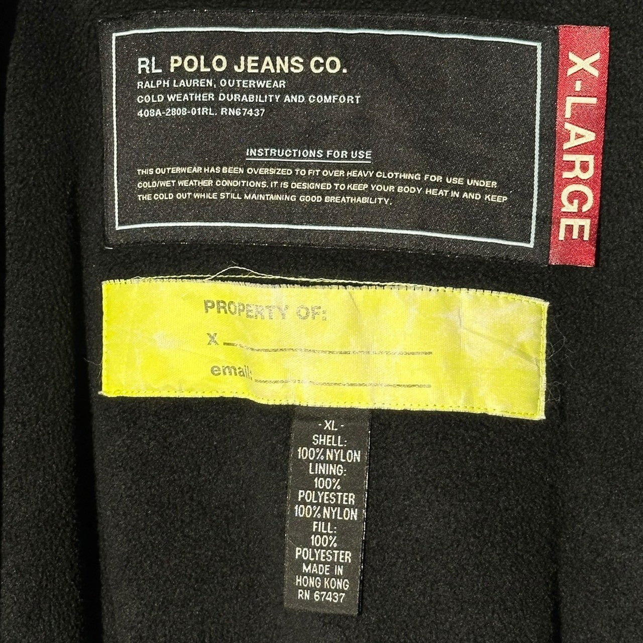POLO JEANS(ポロジーンズラルフローレン) 00's Big Size Mountain Parka ビッグサイズ マウンテンパーカー XL ネイビー×グレー