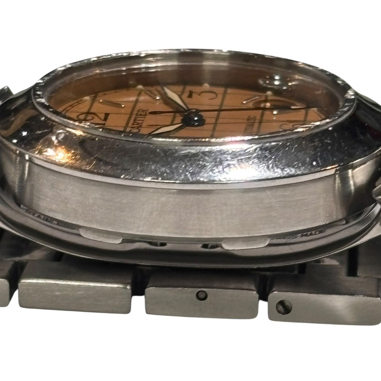 Cartier(カルティエ) Pasha C パシャ C オレンジ 文字盤 自動巻き 腕時計 W31024M7 オレンジ×シルバー 箱付 ボーイズ