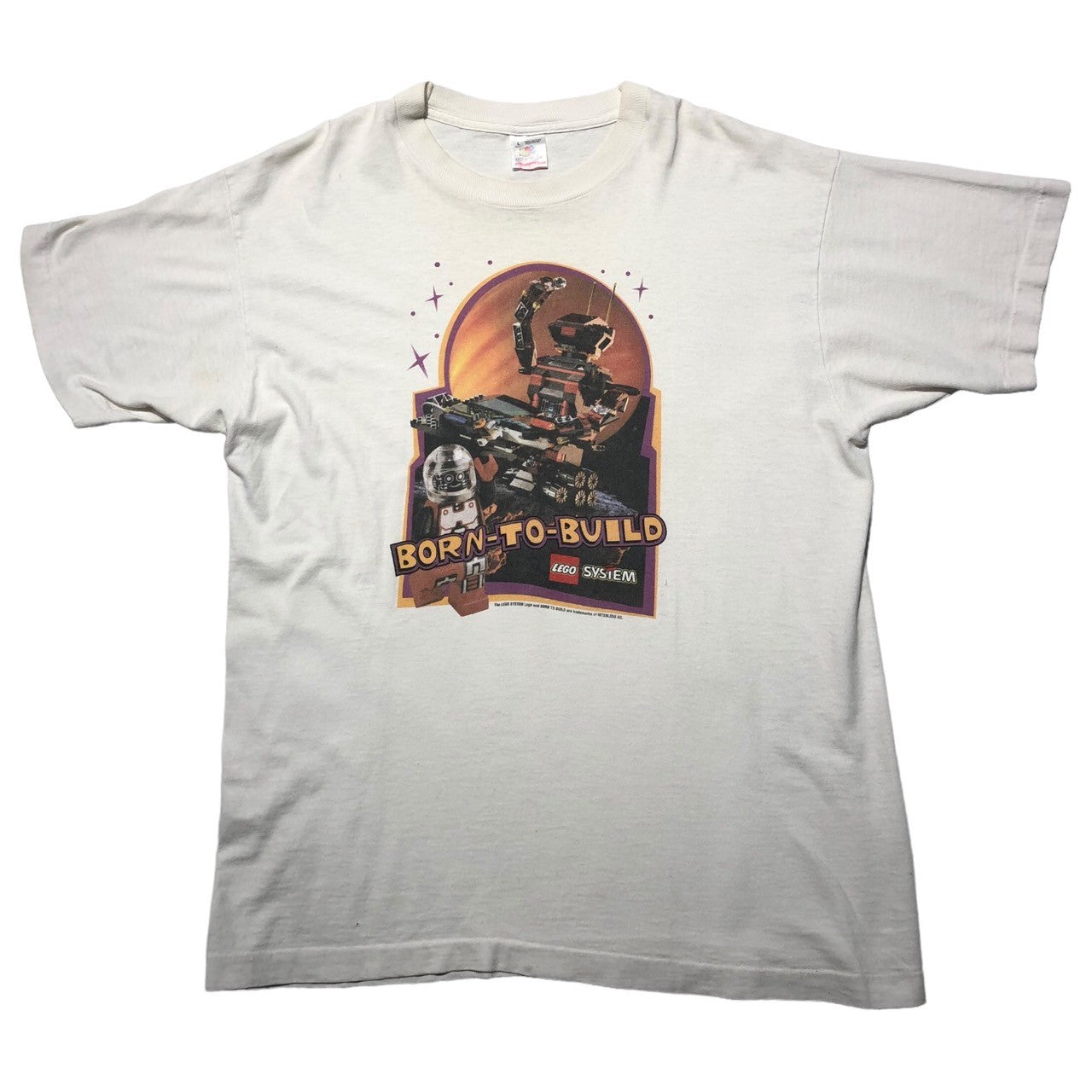 VINTAGE(ヴィンテージ) 90's LEGO ROBO RIDER TEE レゴ ロボライダー Tシャツ 90年代 L ホワイト フルーツボディ