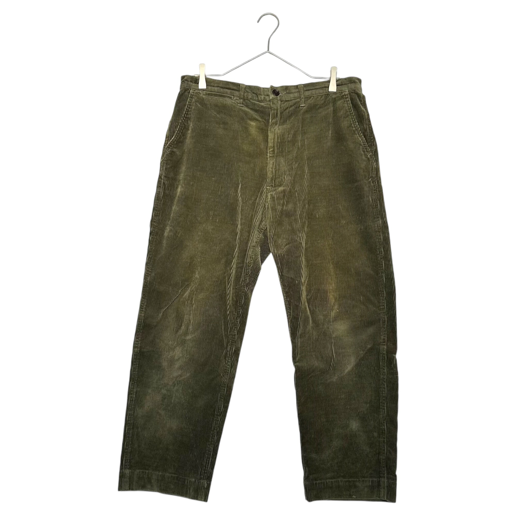 COMME des GARCONS JUNYA WATANABE MAN(コムデギャルソンジュンヤワタナベマン) 17AW Cinchback Corduroy Straight Trousers Pants 17AW シンチバック コーデュロイ ストレート トラウザー パンツ WT-P023 S オリーブ AD2017