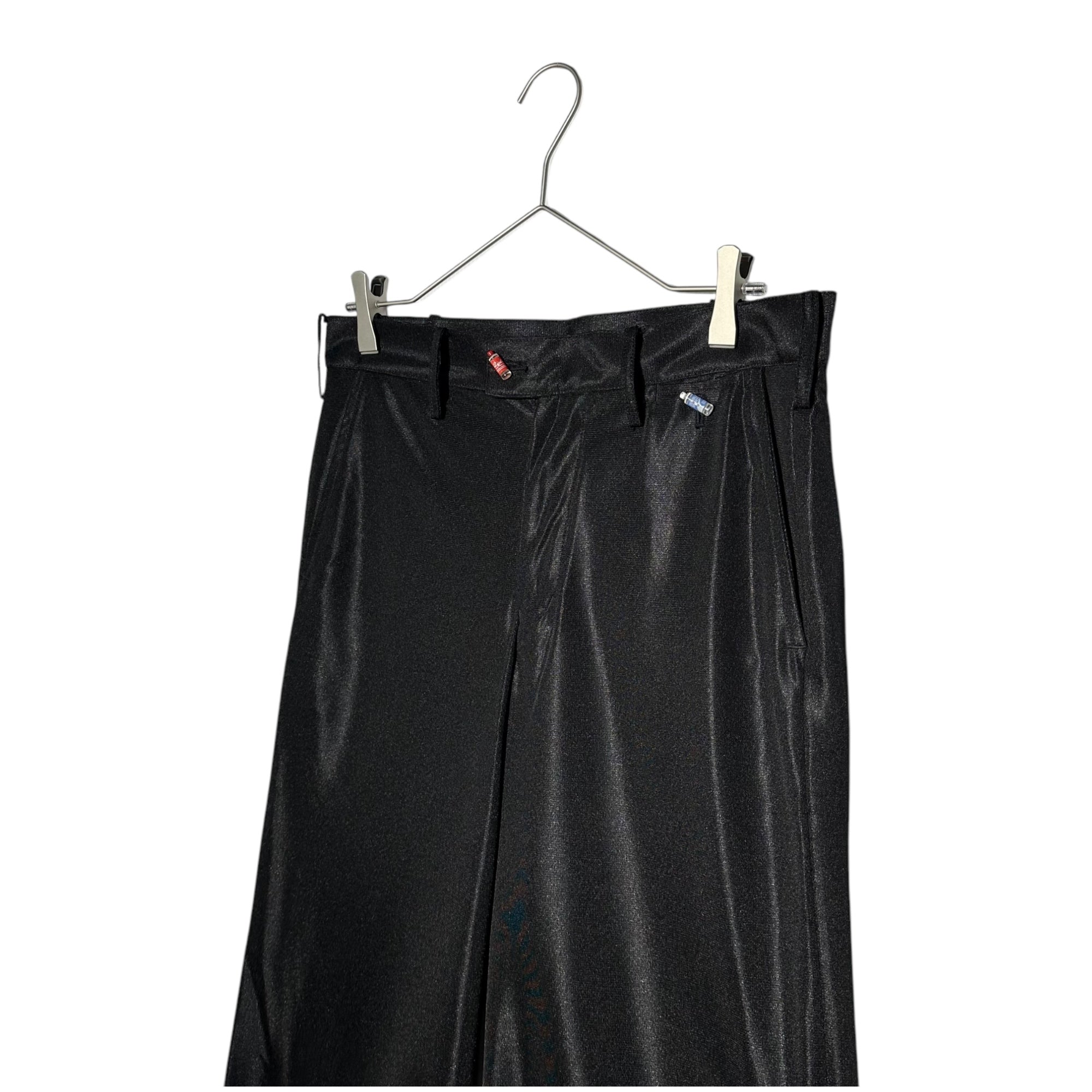 doublet(ダブレット) 21AW DOUBLE RECYCLE PET BOTTLE TROUSERS ダブル リサイクル ペットボトル スラックス 21AW14PT163 M ブラック パンツ