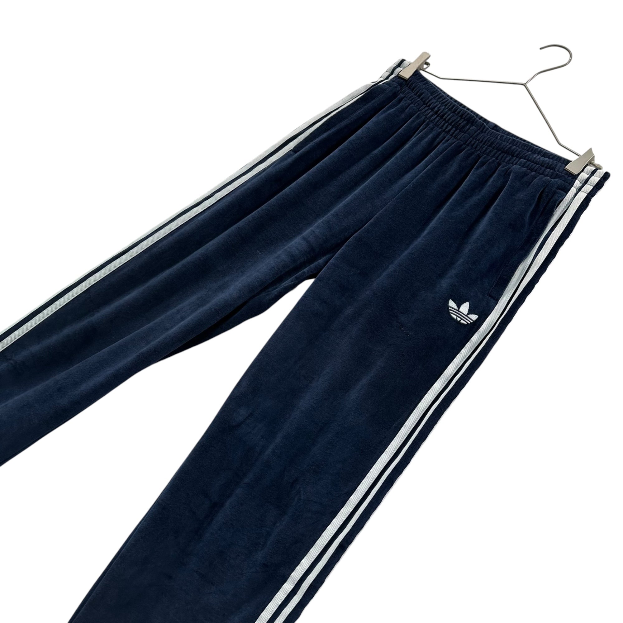 adidas(アディダス) SST Adicolor Velour Track Pants SSTアディカラー ベロア トラックパンツ JX1555 M ダークネイビー ジャージ