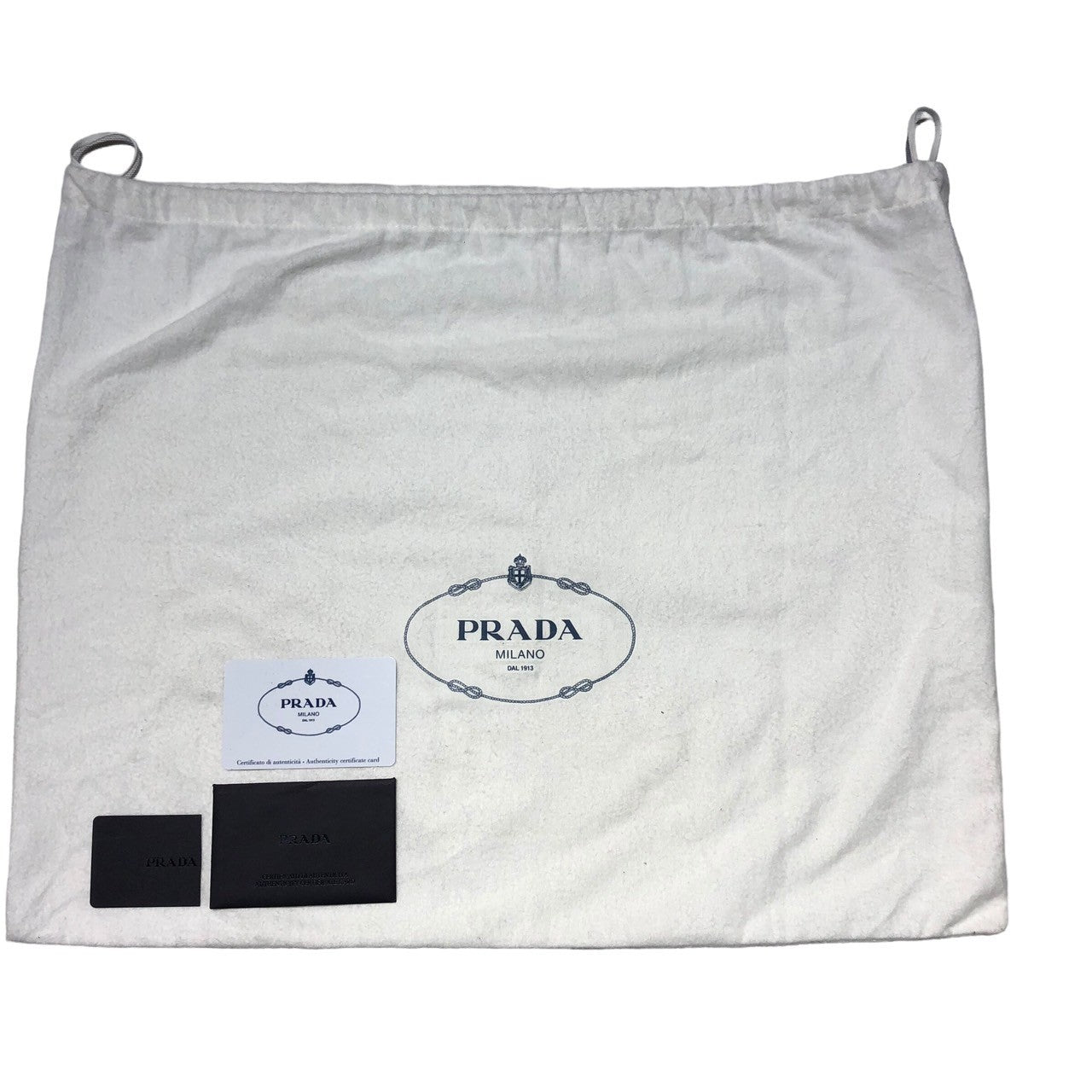 PRADA(プラダ) DENIM IMPUNTURA Shoulder bag デニム インプンチュラ ショルダー バッグ 1BD050 インディゴ×ブラック ギャランティカード付属