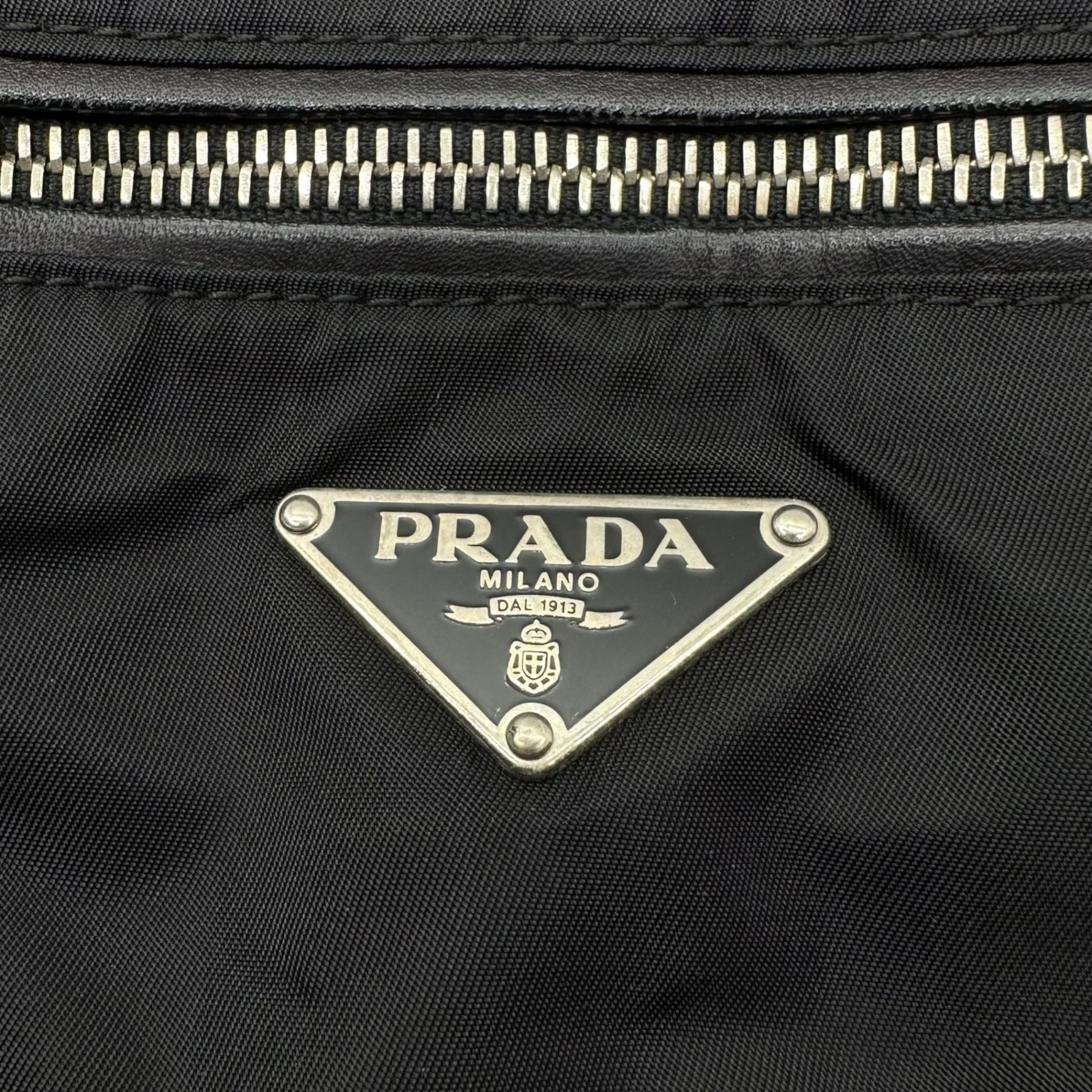 PRADA(プラダ) Big Diagonal Shoulder Bag ビッグ 斜め掛け ショルダー バッグ VA0280 ブラック ボストン 旅行 レザー ナイロン