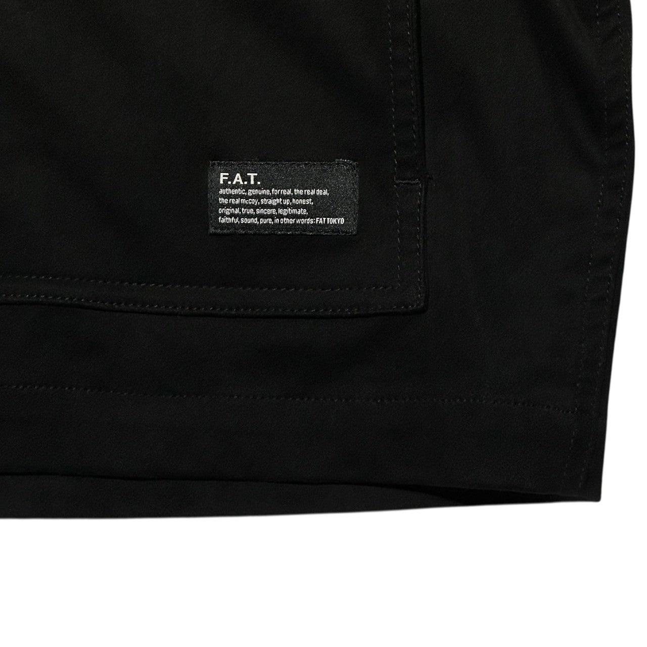 FAT(エフエーティー) MICHIGAN スウェード調 カーディガン F32310-SH02-AB FAT ブラック ノーカラー ジャケット