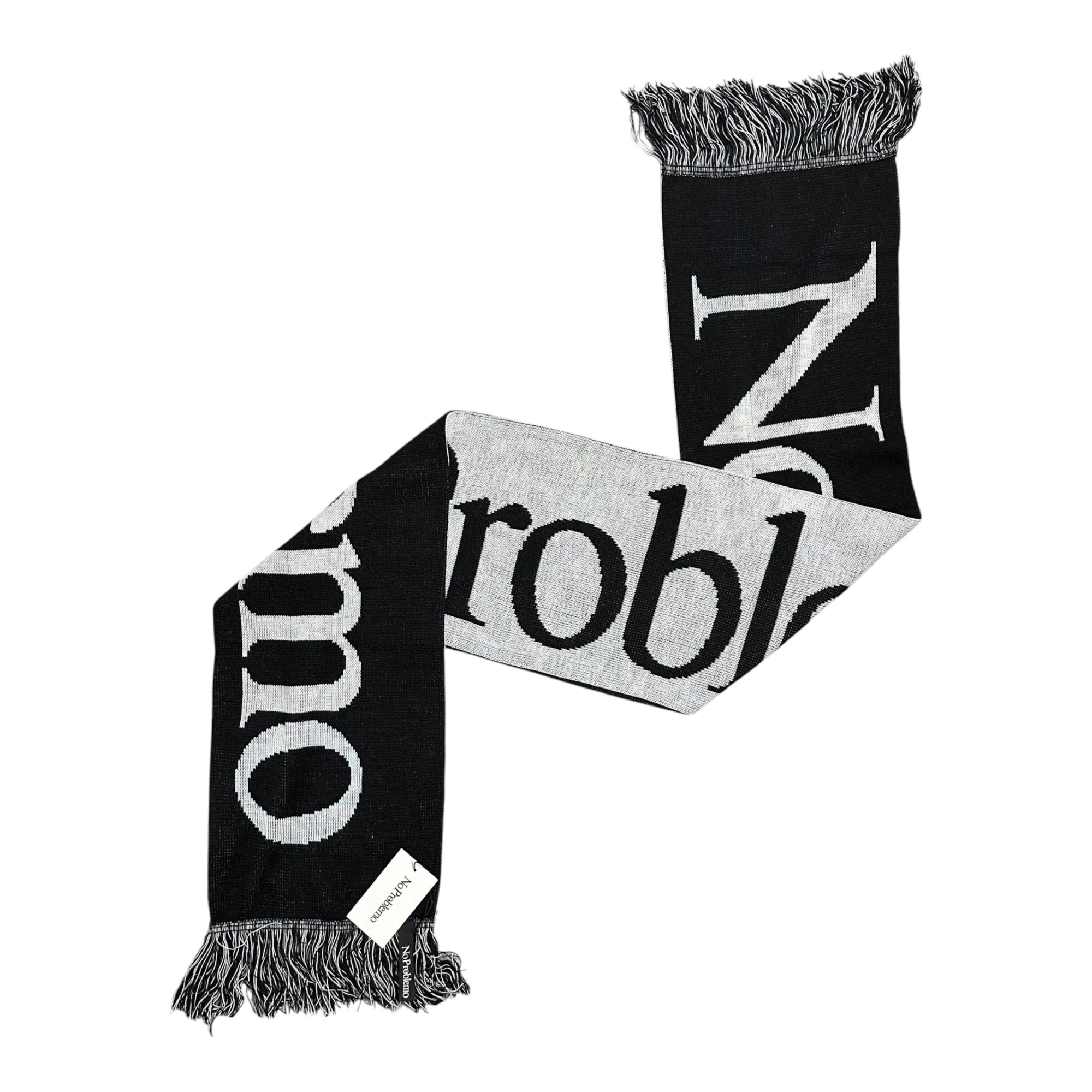 Aries(アリーズ) No Problemo Scarf マフラー ブラック×ホワイト PNG STORE 取扱