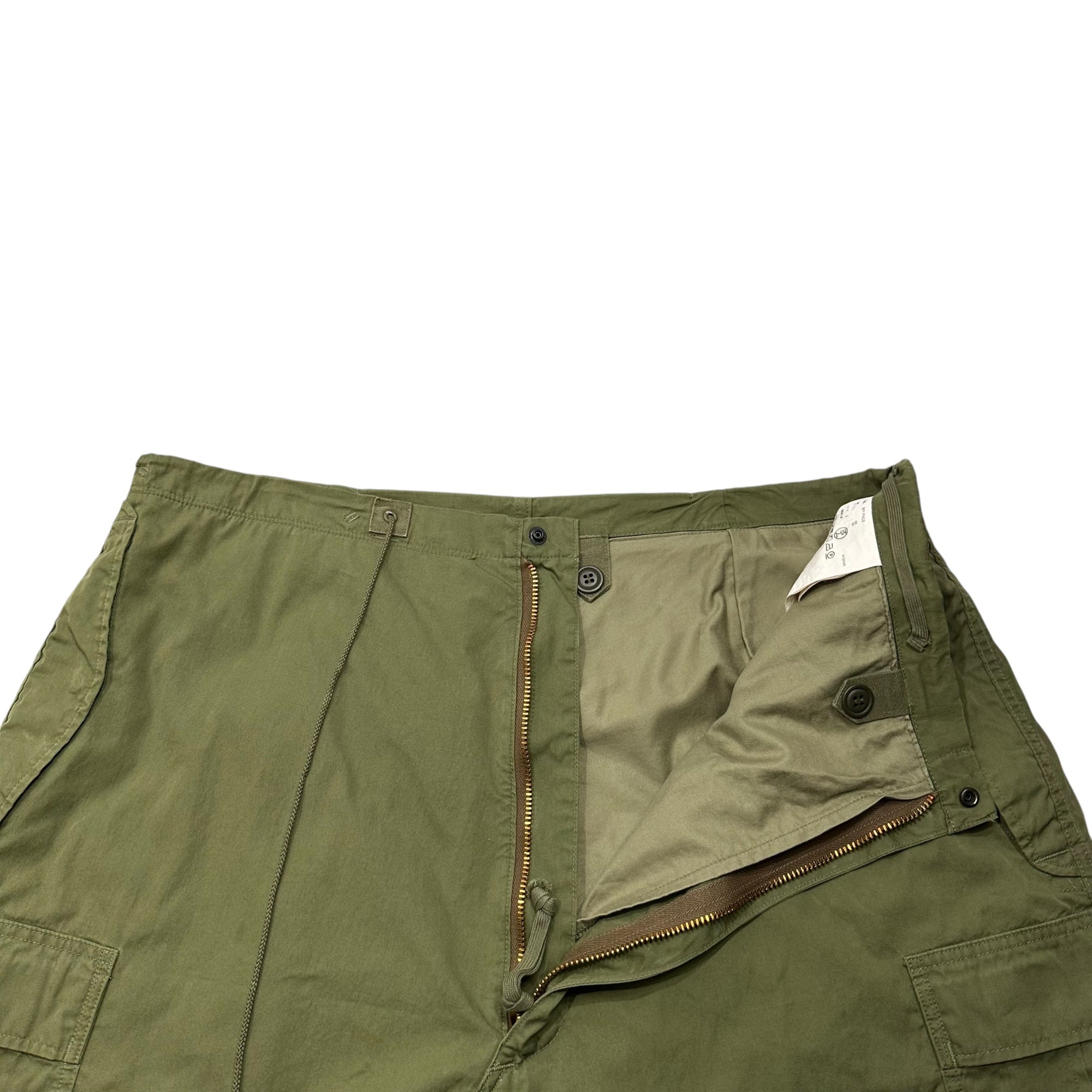 eYe JUNYA WATANABE MAN×Rebuild by Needles(アイ ジュンヤワタナベマン×リビルドバイニードルズ) 2025AW M-51 Cotton-Nylon Oxford Harem Shorts 綿ナイロン オックス サルエル ショーツ WP-P902 S カーキ AD2025 Wネーム ハーフ ショート パンツ