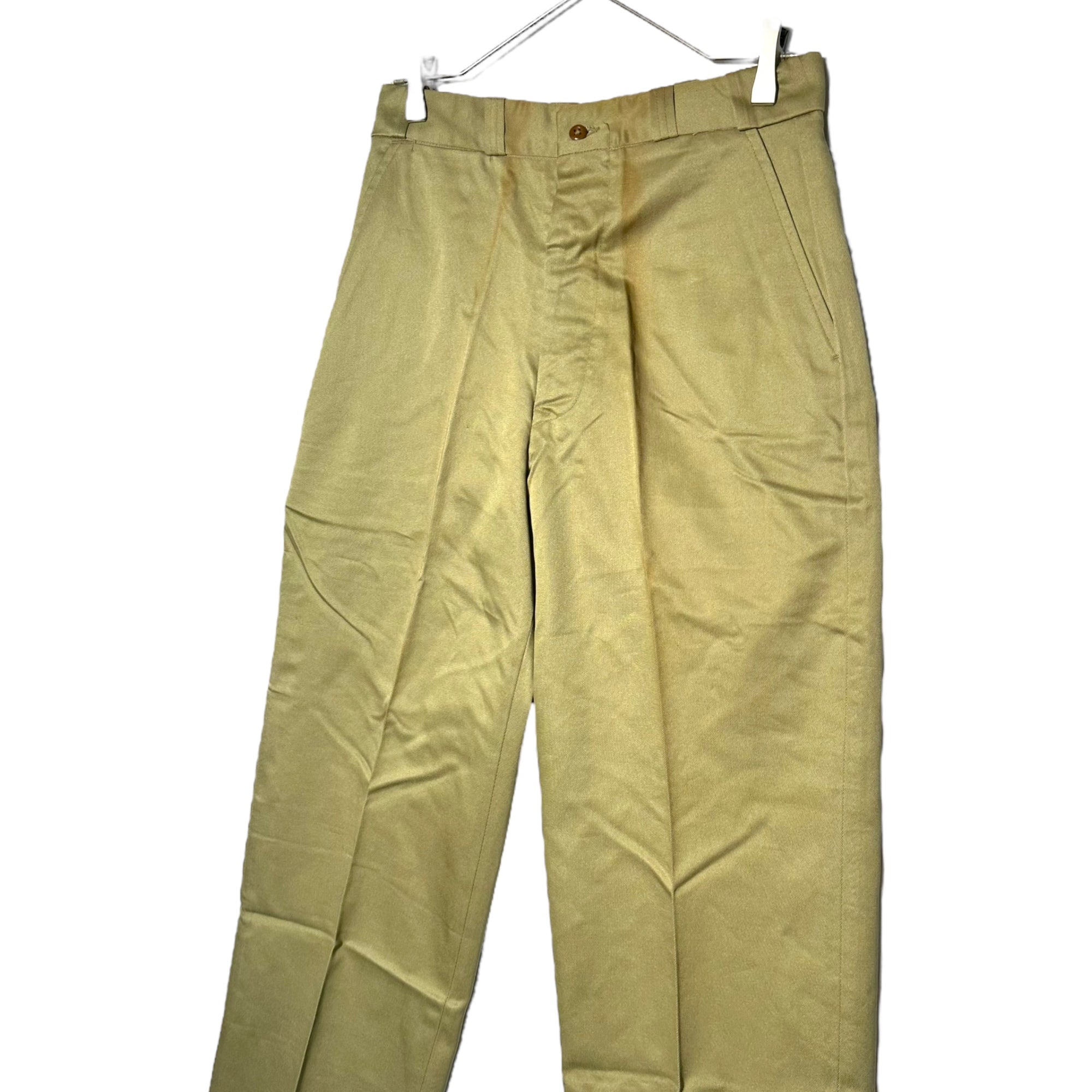 GALEY & LORD(ゲイリーアンドロード) 60's CRAMERTON ARMY CLOTH クレーマートン アーミー クロス チノ パンツ 30/30 ベージュ 60年代 ヴィンテージ チノパン