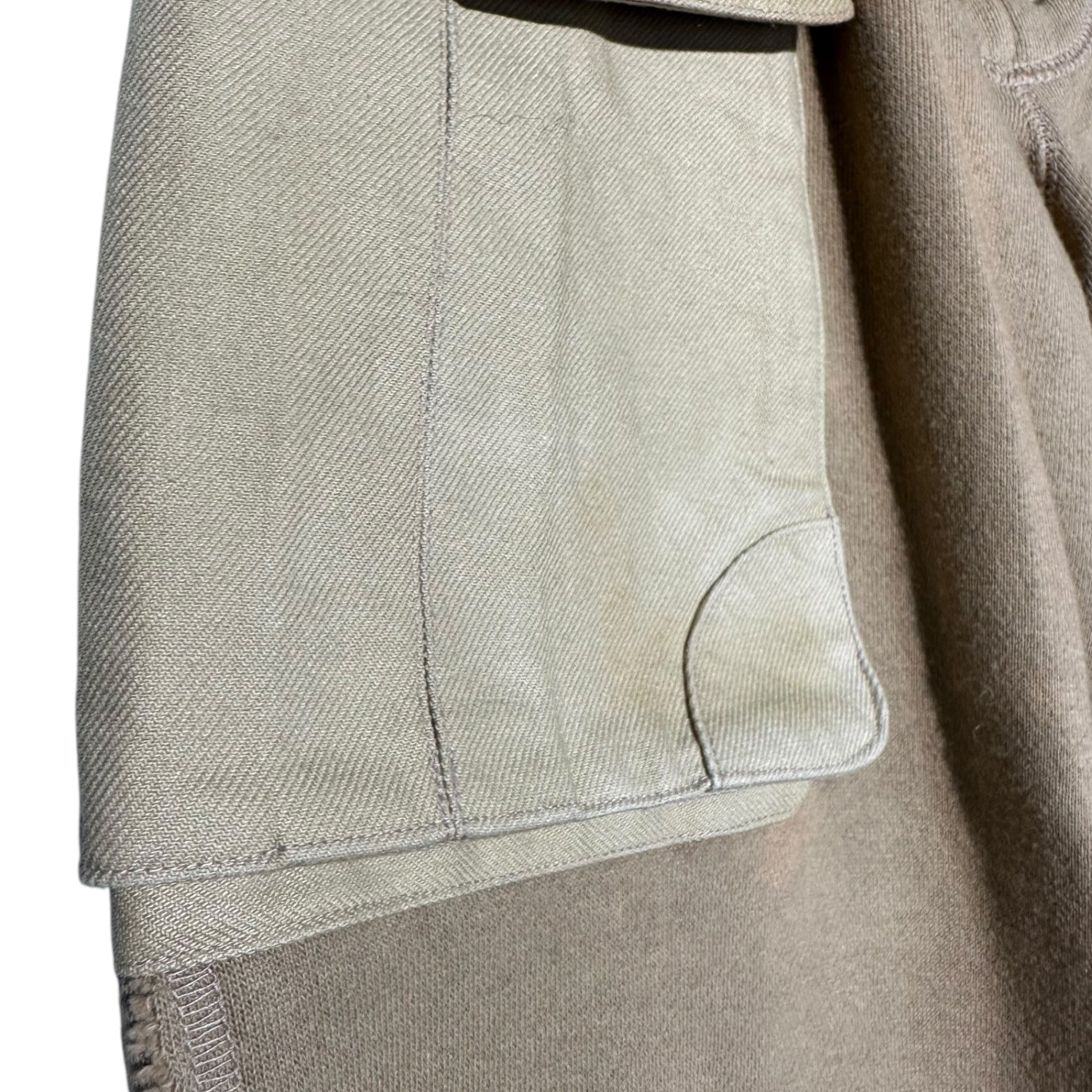 SHARE SPIRIT(シェアースピリット) A-9 Cargo Pocket Gimmick Flare Sweat Pants カーゴ ポケット フレア スウェット パンツ KA327 38(M程度) ブラウン 00's Y2K