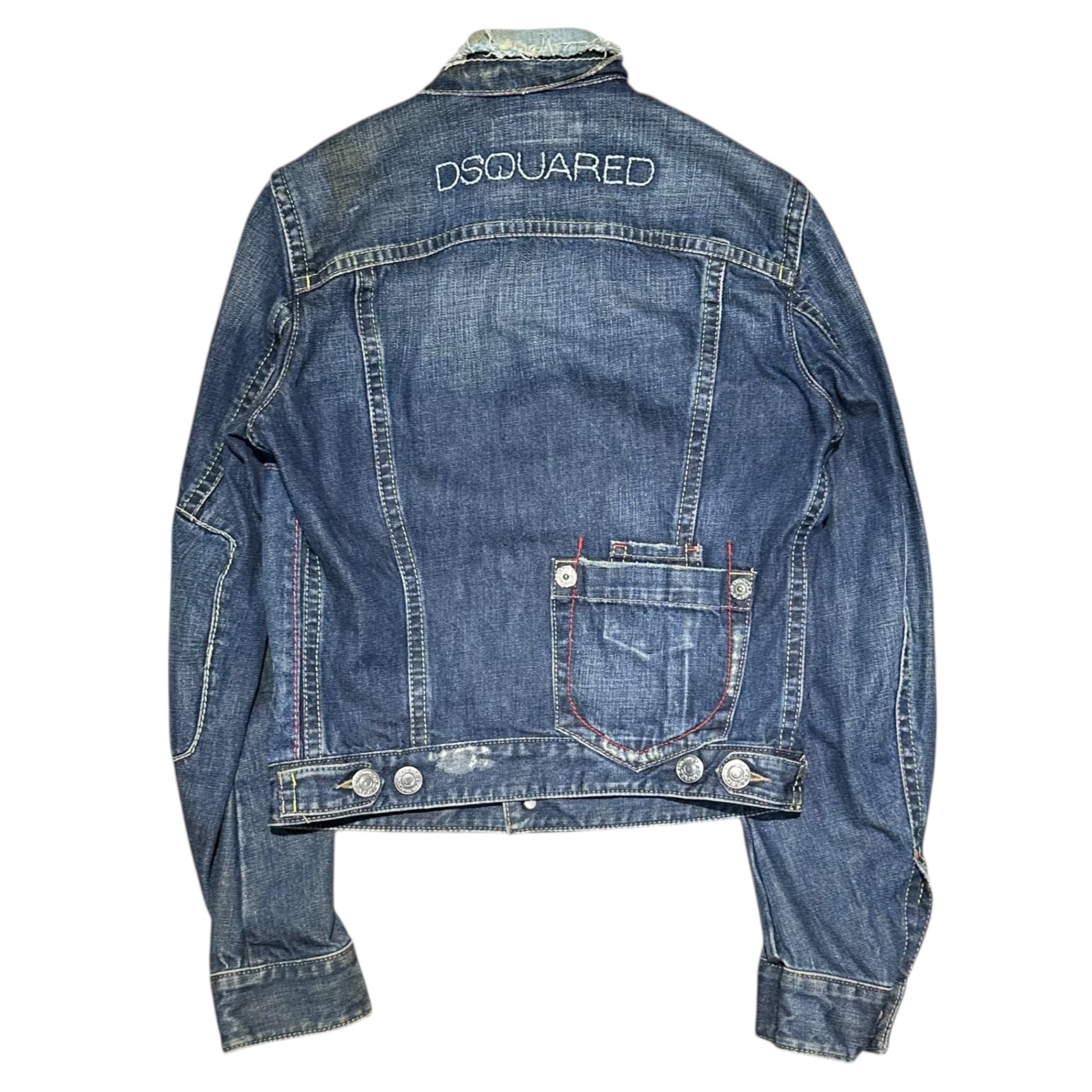 DSQUARED2(ディースクエアード) Back Pocket Remake Denim Jacket バックポケット リメイク デニム ジャケット 48(M) インディゴ