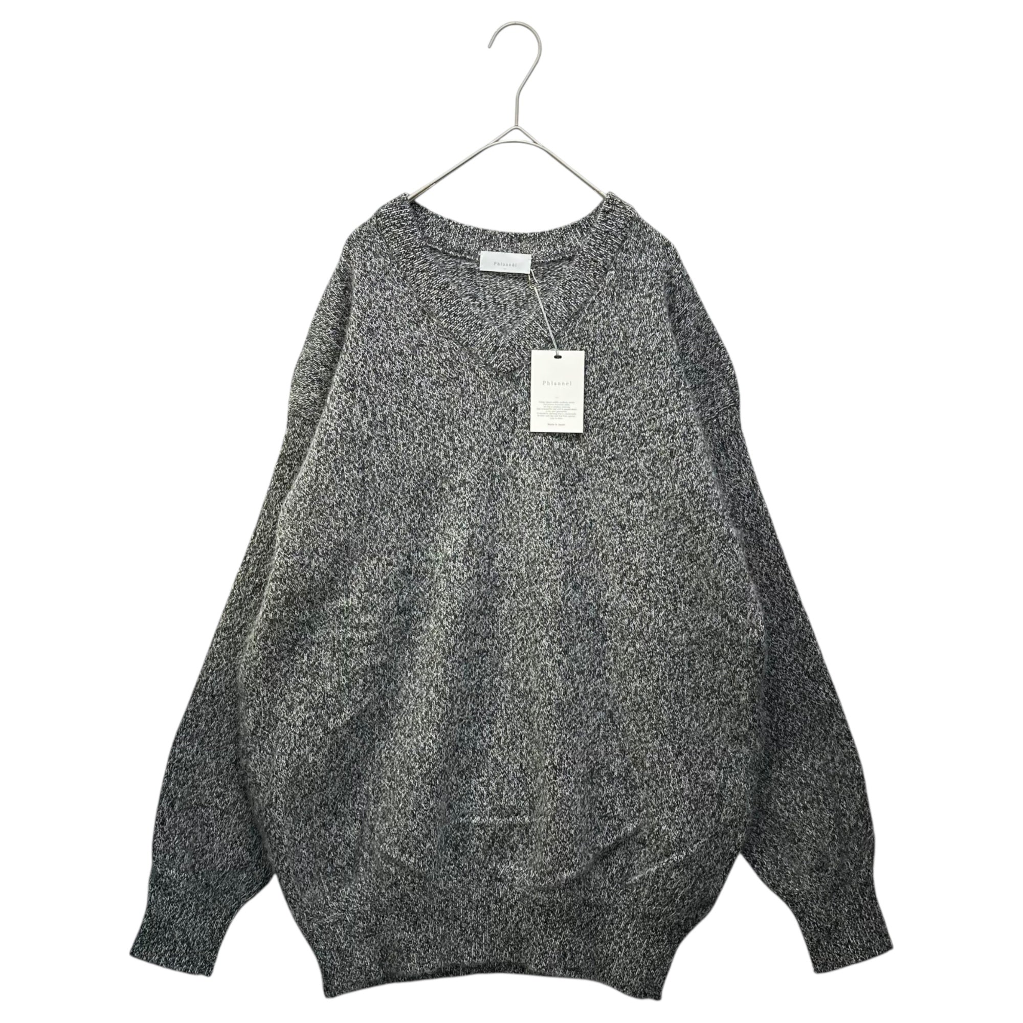 Phlannel(フランネル) Wool Yak V-neck Knit ウール ヤク Vネック ニット BBZ2022305A0004 3 グレー