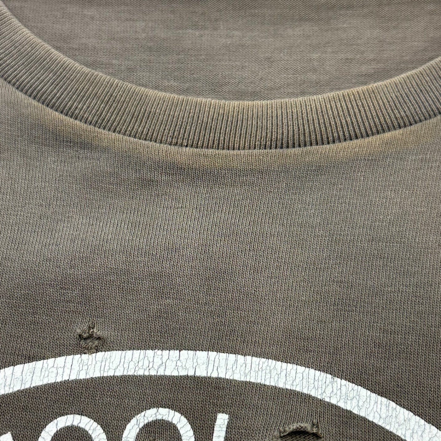 NUMBER (N)INE(ナンバーナイン) 01SS Time period 5/10 sleeve skull skull skull T-shirt タイム期 5分袖 スカル ドクロ Tシャツ 4(L) チャコールグレー