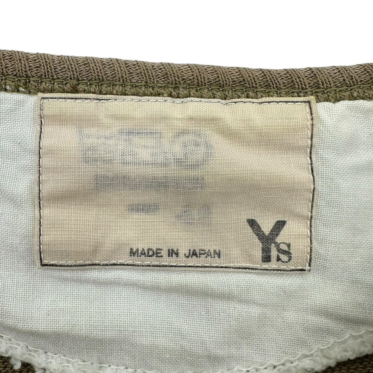 Y's(ワイズ) 70~80's Initial Tag Short Length Wide Silhouette Deer Pullover Cut and Sewn 初期タグ ショート丈 ワイド シルエット 鹿の子 プルオーバー カットソー FREE ブラウン 稀少 女性物 男性着用可能
