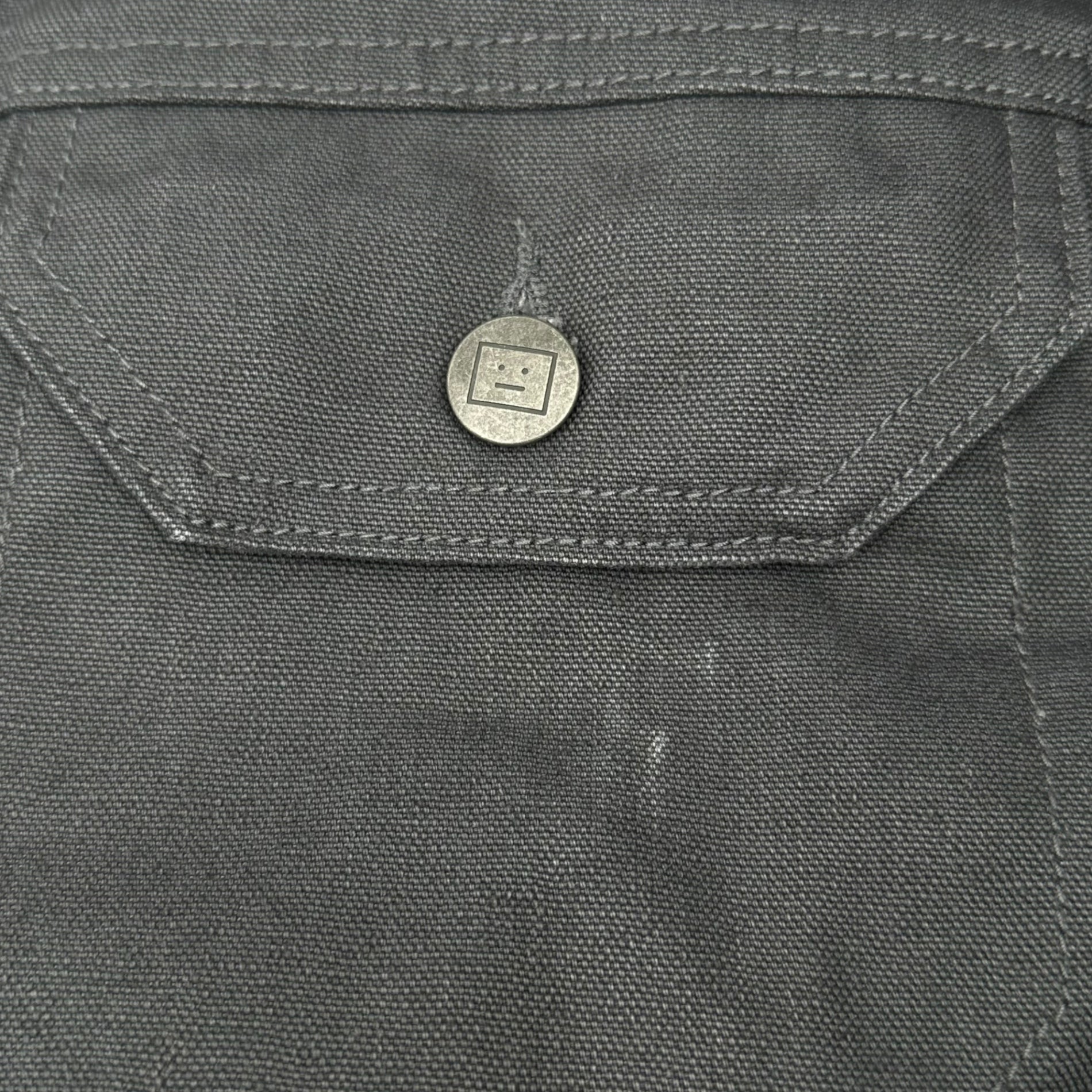 Acne Studios(アクネストゥディオズ) Canvas jacket - Dark grey 2ポケット トラッカー デニム ジャケット FA-UX-OUTW000143 S グレー