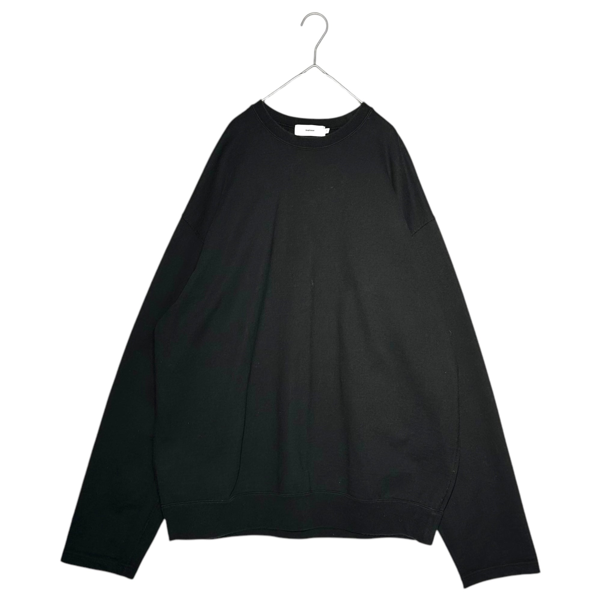 Graphpaper × L´ECHOPPE(グラフペーパー × レショップ) Special order big size sweatshirt 別注 ビッグサイズ スウェット GM221-70176L FREE ブラック