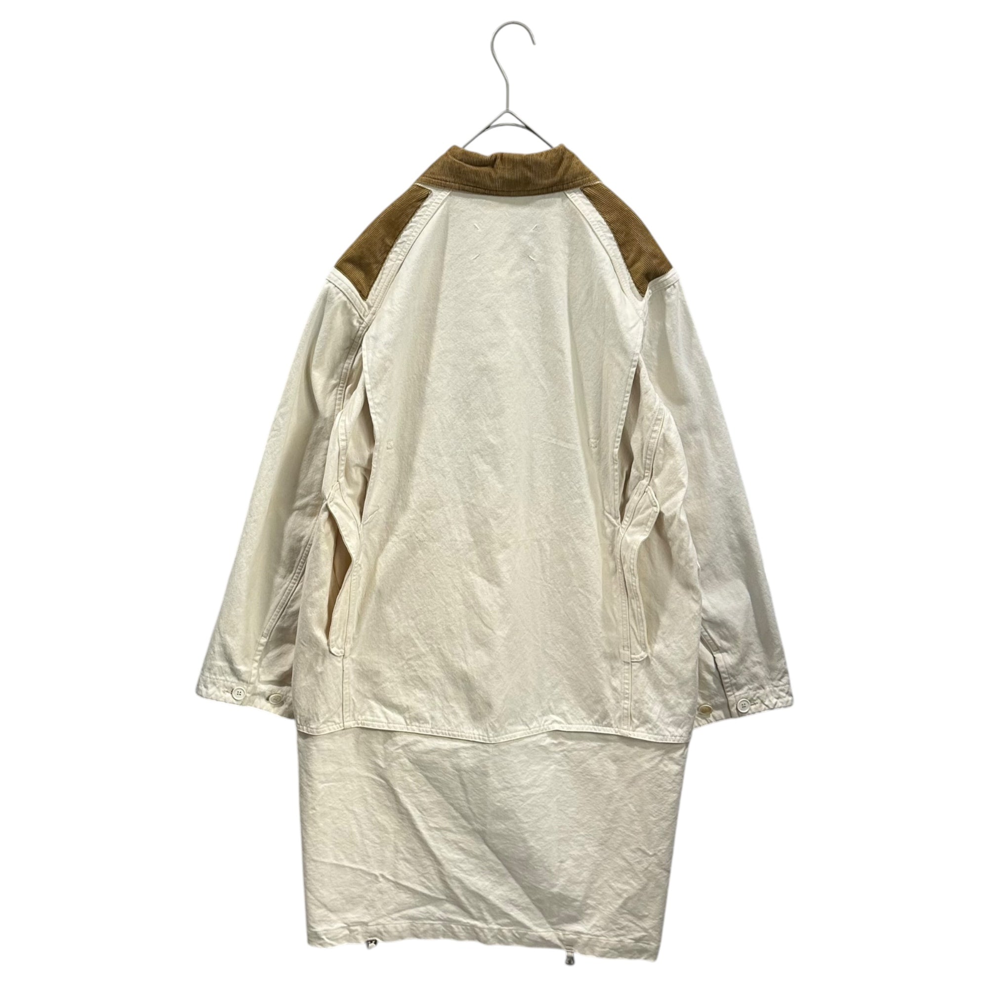 MAISON MARGIELA(メゾンマルジェラ) 22SS 4WAY Check Jacket コットン キャンバス チェック ジャケット S51AM0455 36 ホワイト コート