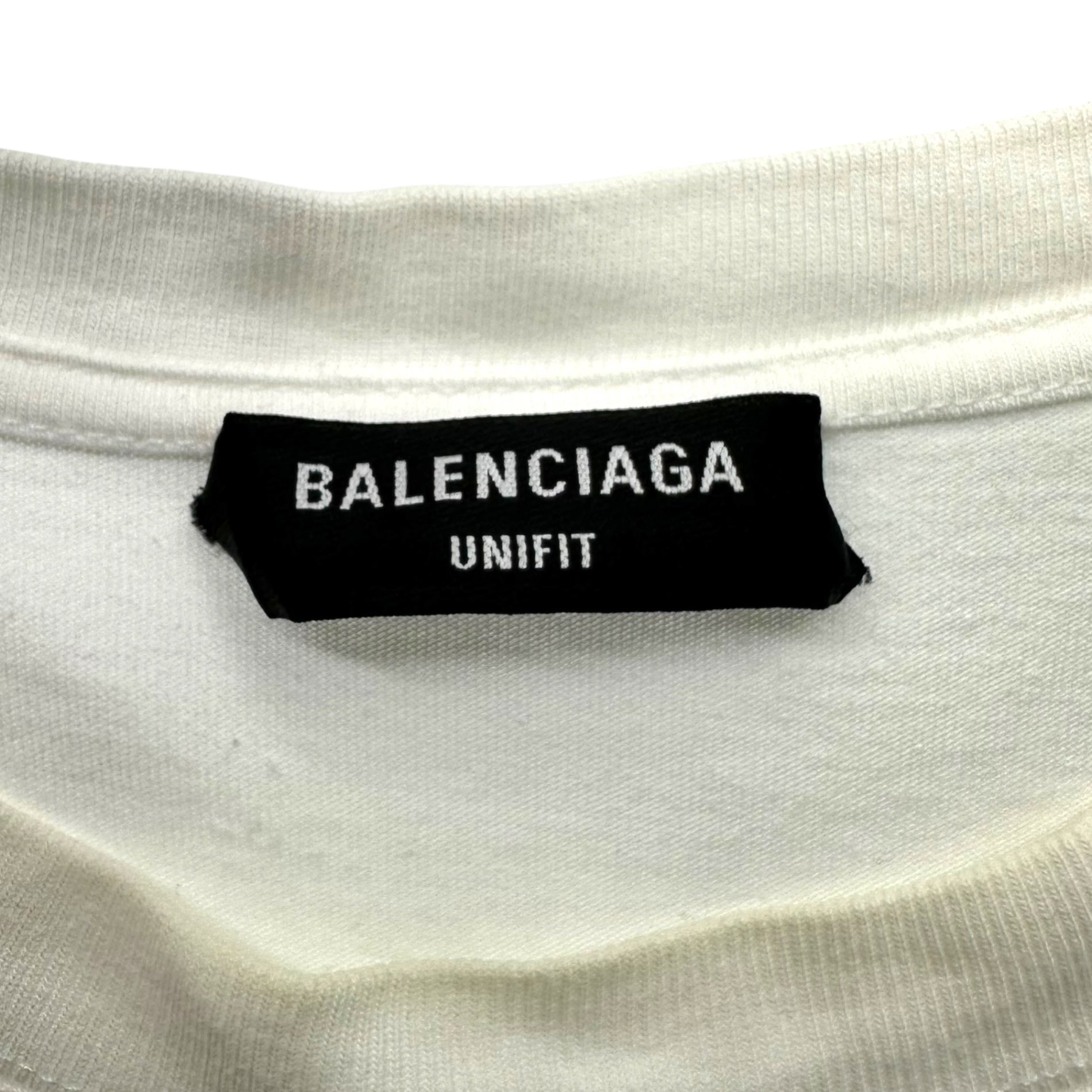 BALENCIAGA(バレンシアガ) 21AW Barcode Logo Graphic T-Shirt バーコード ロゴ グラフィック Tシャツ 661715 M ホワイト