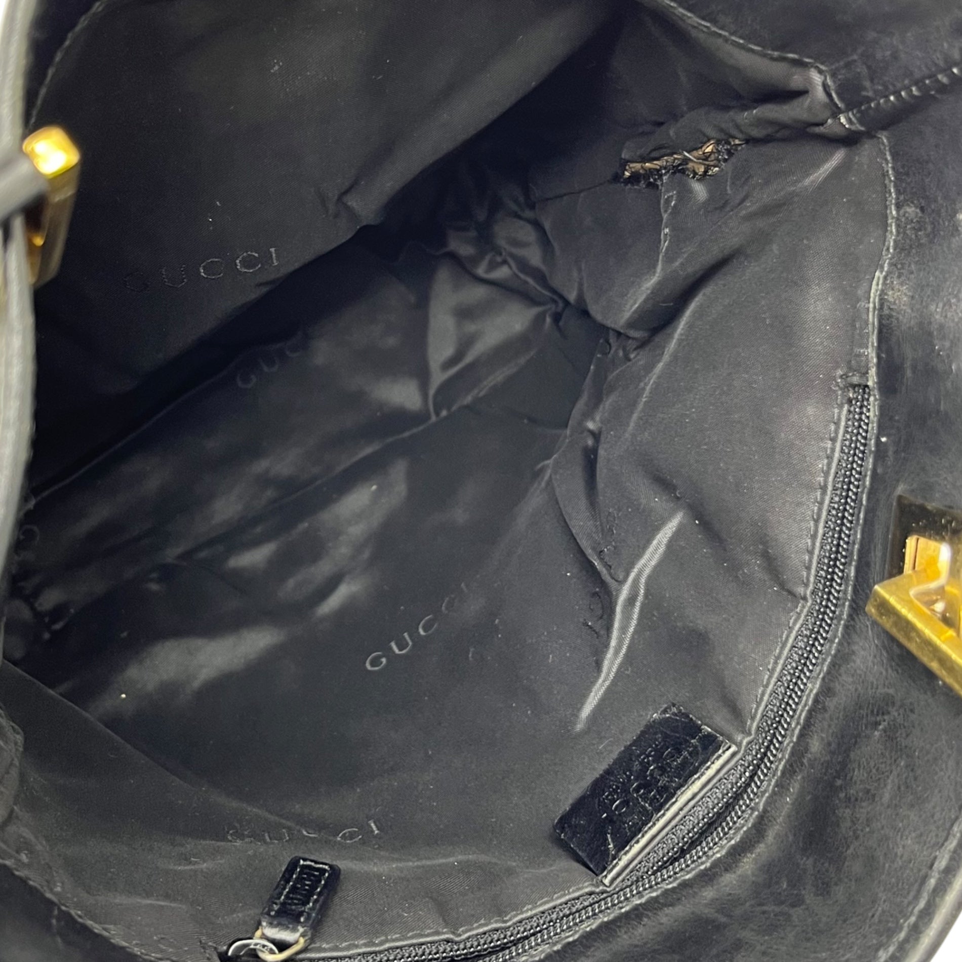 GUCCI(グッチ) GG canvas gold hardware tote bag GG キャンバス ゴールド金具 トート バッグ 002・1099 001998 ブラック 肩掛け ハンド ワンショルダー