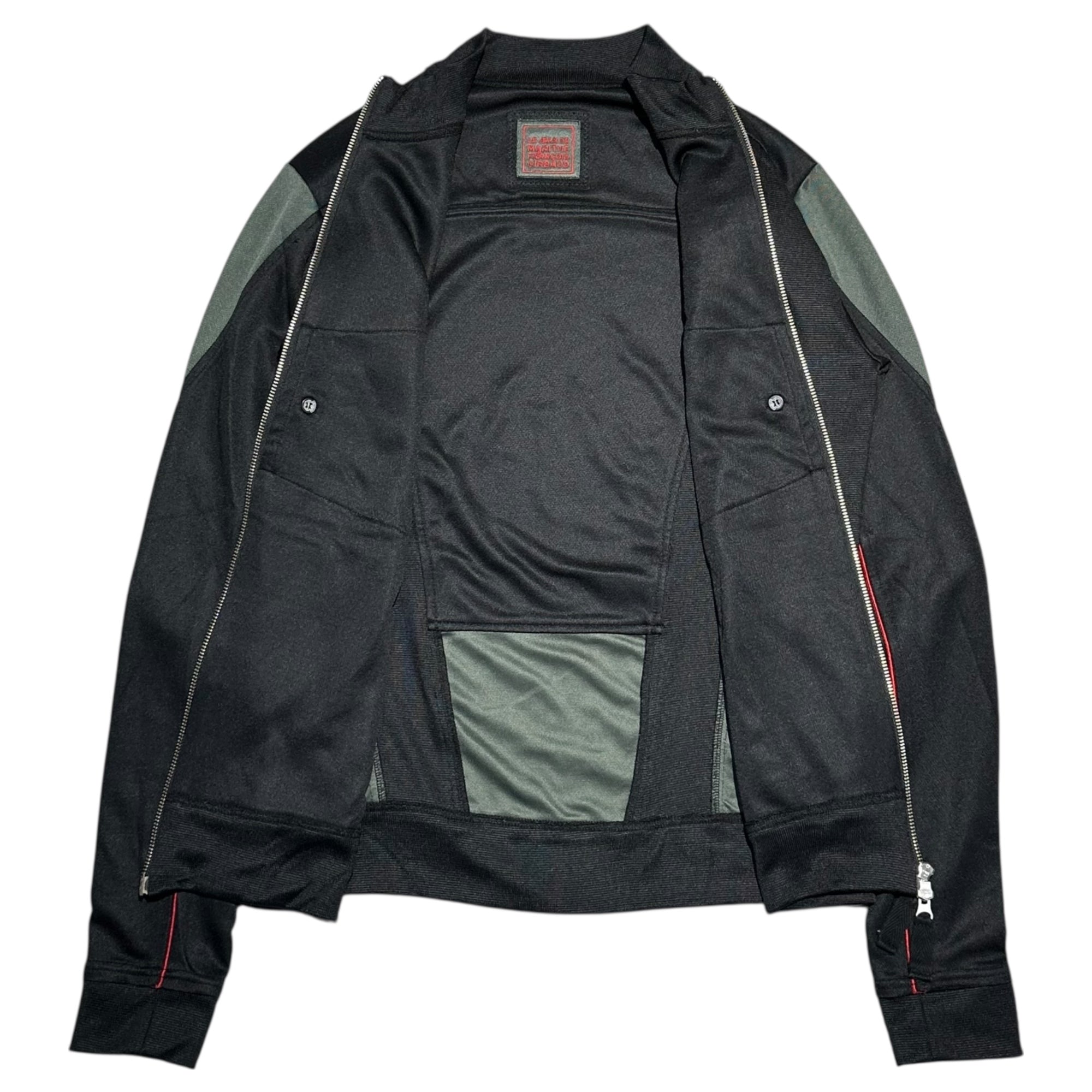 MARITHE FRANCOIS GIRBAUD(マリテフランソワジルボー) 00's Logo Emblem Truck Jacket ロゴ エンブレム トラック ジャケット M5-6811 L ブラック Y2K