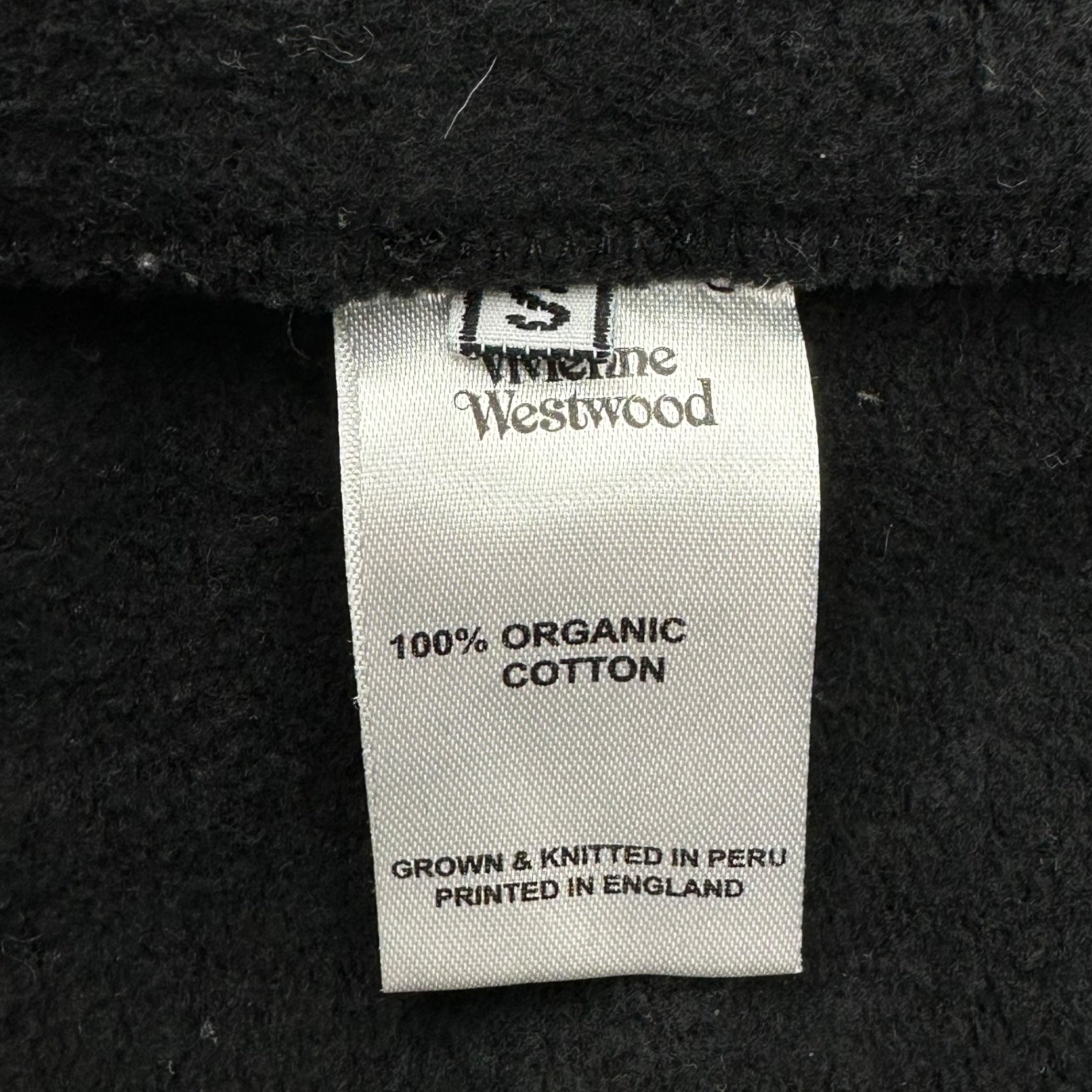 Vivienne Westwood(ヴィヴィアンウエストウッド) "worlds end" Face print switching sweatshirt ワールドエンド フェイス プリント 切替 スウェット S ブラック×ブルー 日本未発売モデル